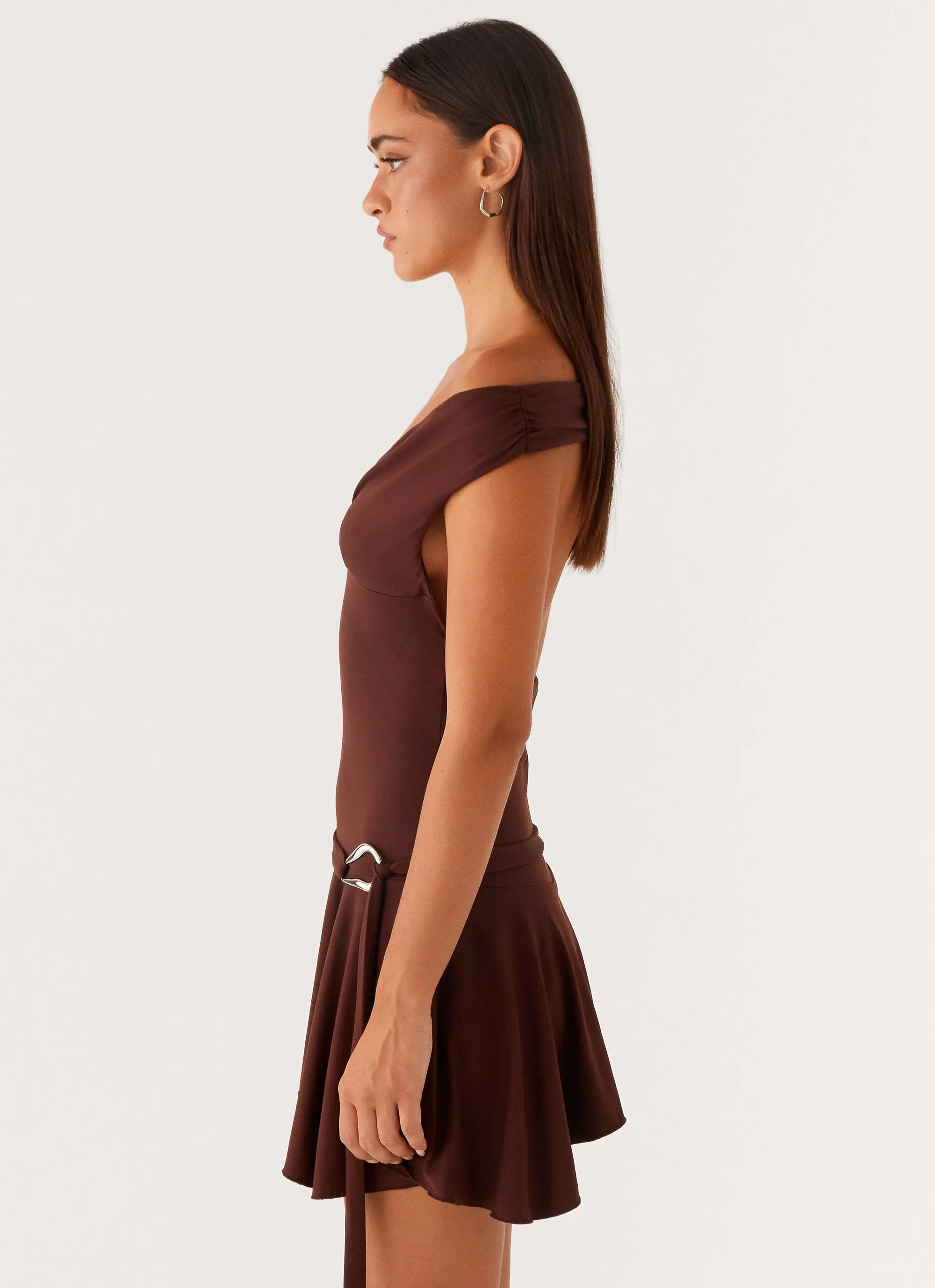 Saffira Mini Dress - Chocolate sold by Peppermayo product image thumbnail 4