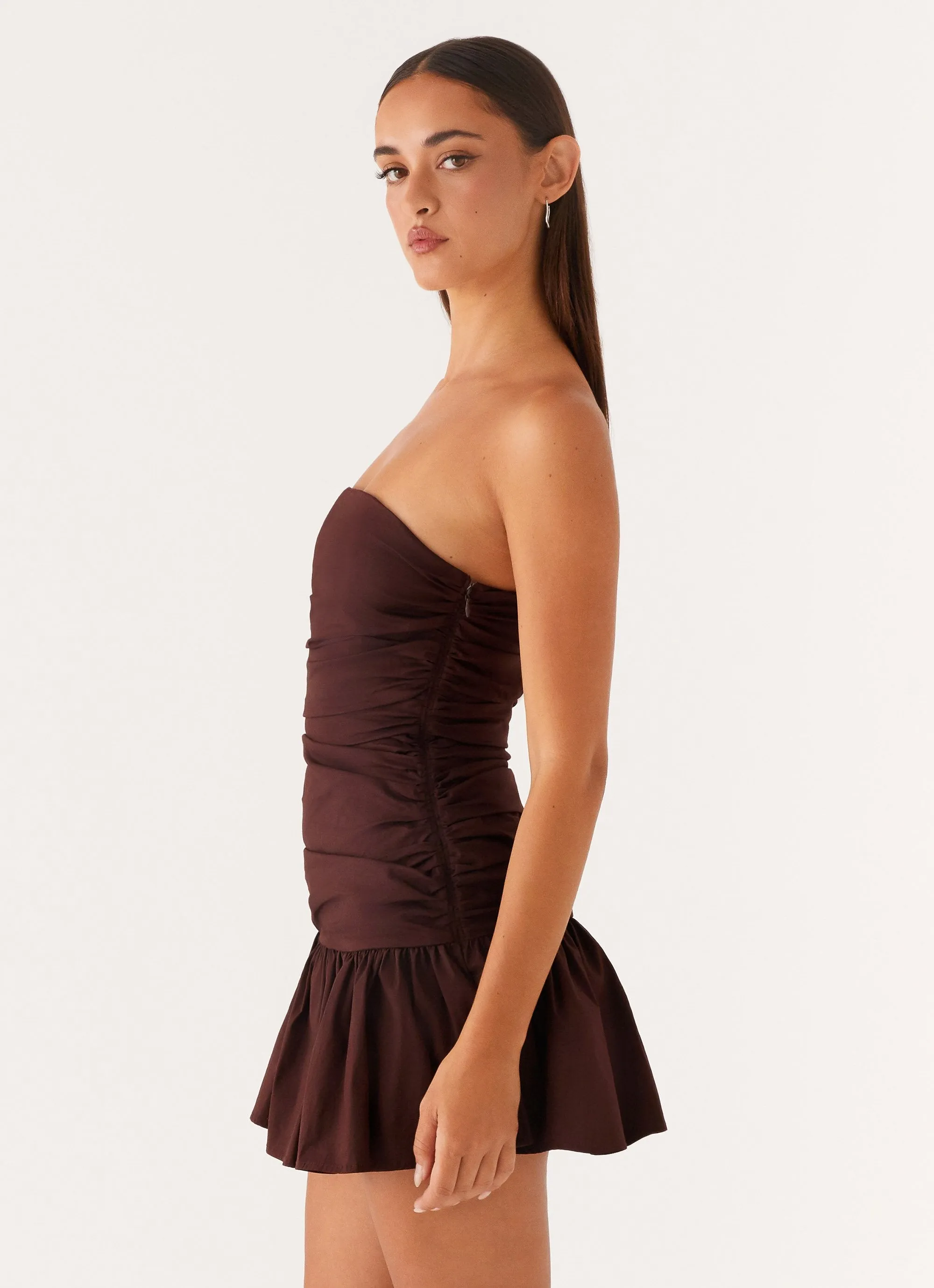 Carmel Mini Dress - Chocolate sold by Peppermayo product image thumbnail 4