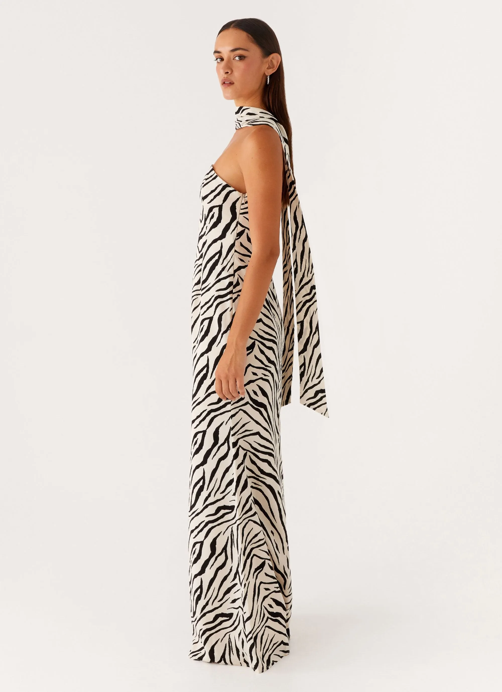 Jigsaw Strapless Maxi Dress - Zebra sold by Peppermayo product image thumbnail 4