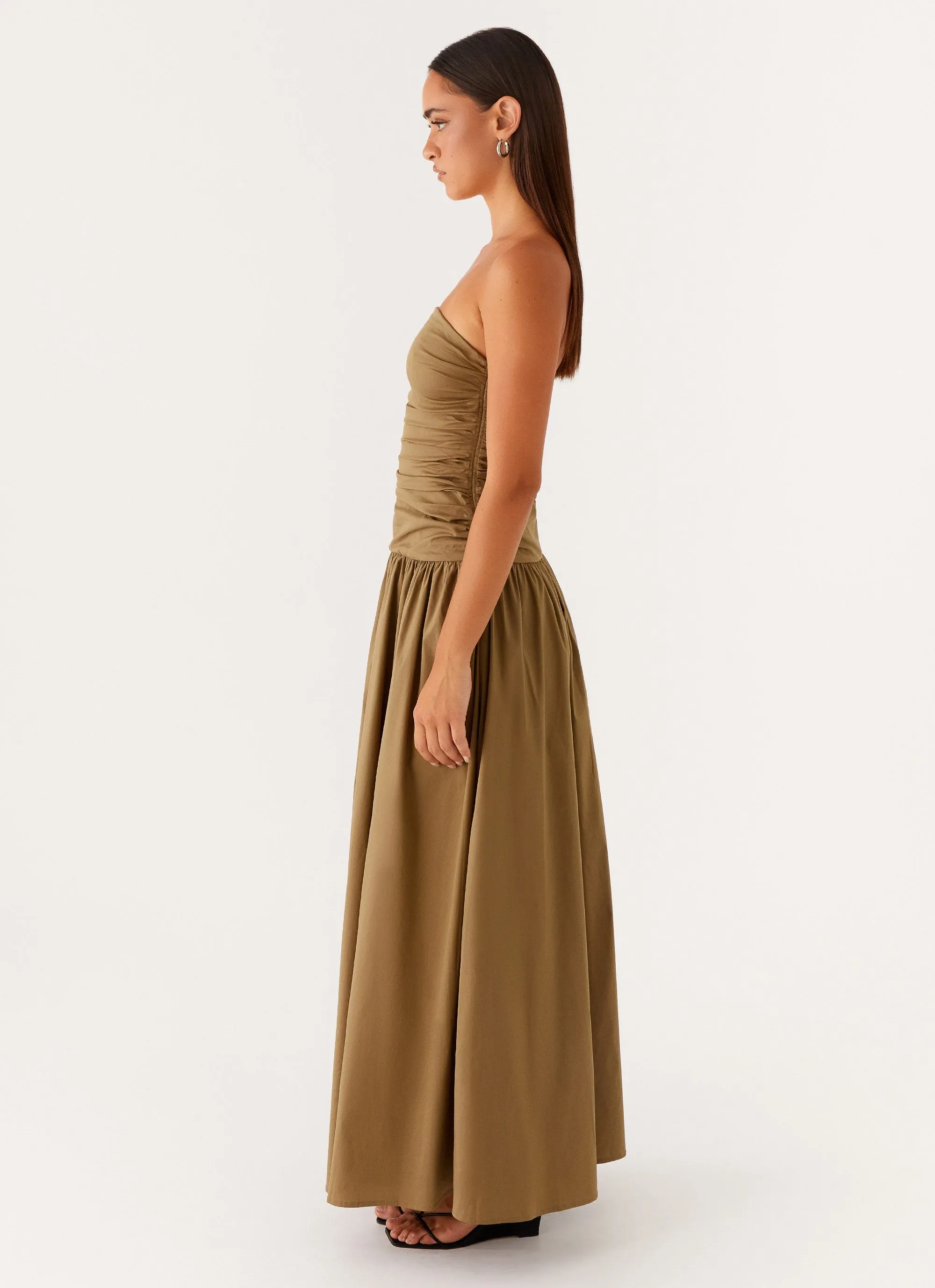Carmel Maxi Dress - Khaki sold by Peppermayo product image thumbnail 3
