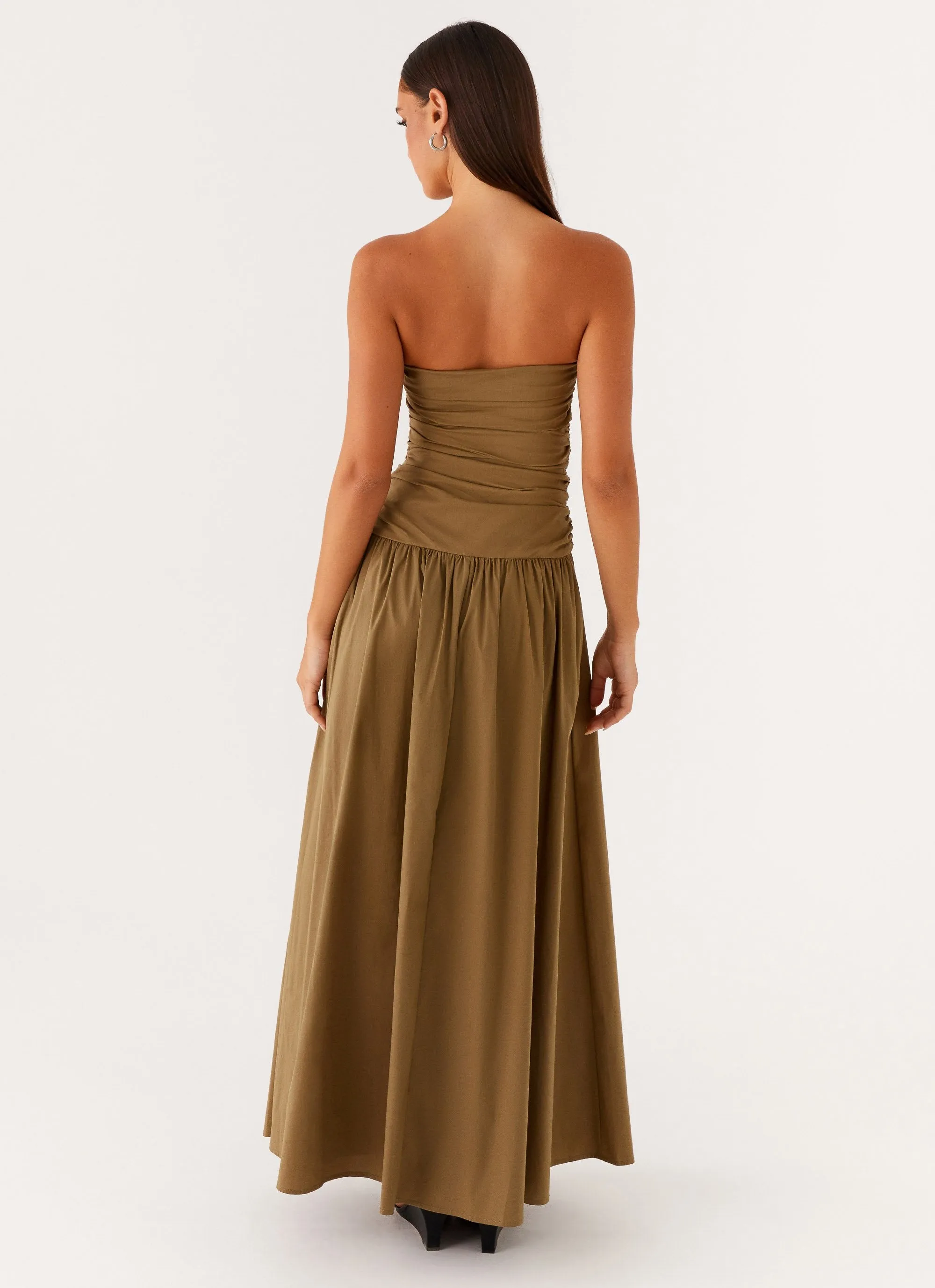 Carmel Maxi Dress - Khaki sold by Peppermayo product image thumbnail 4