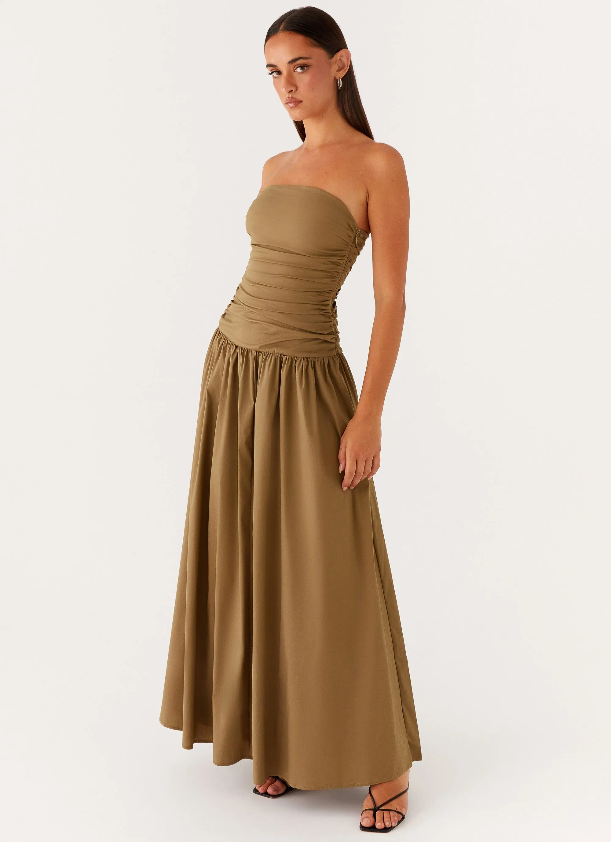 Carmel Maxi Dress - Khaki sold by Peppermayo product image thumbnail 5