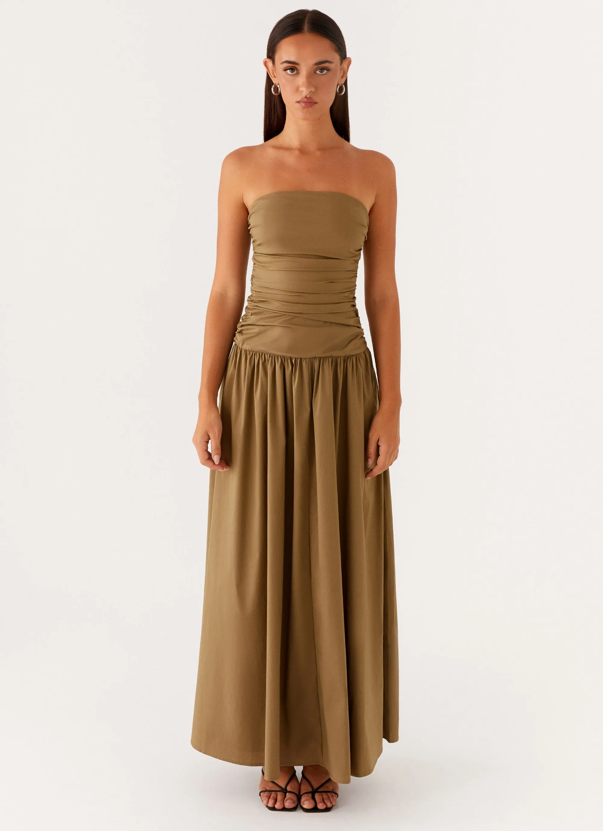 Carmel Maxi Dress - Khaki sold by Peppermayo product image thumbnail 2