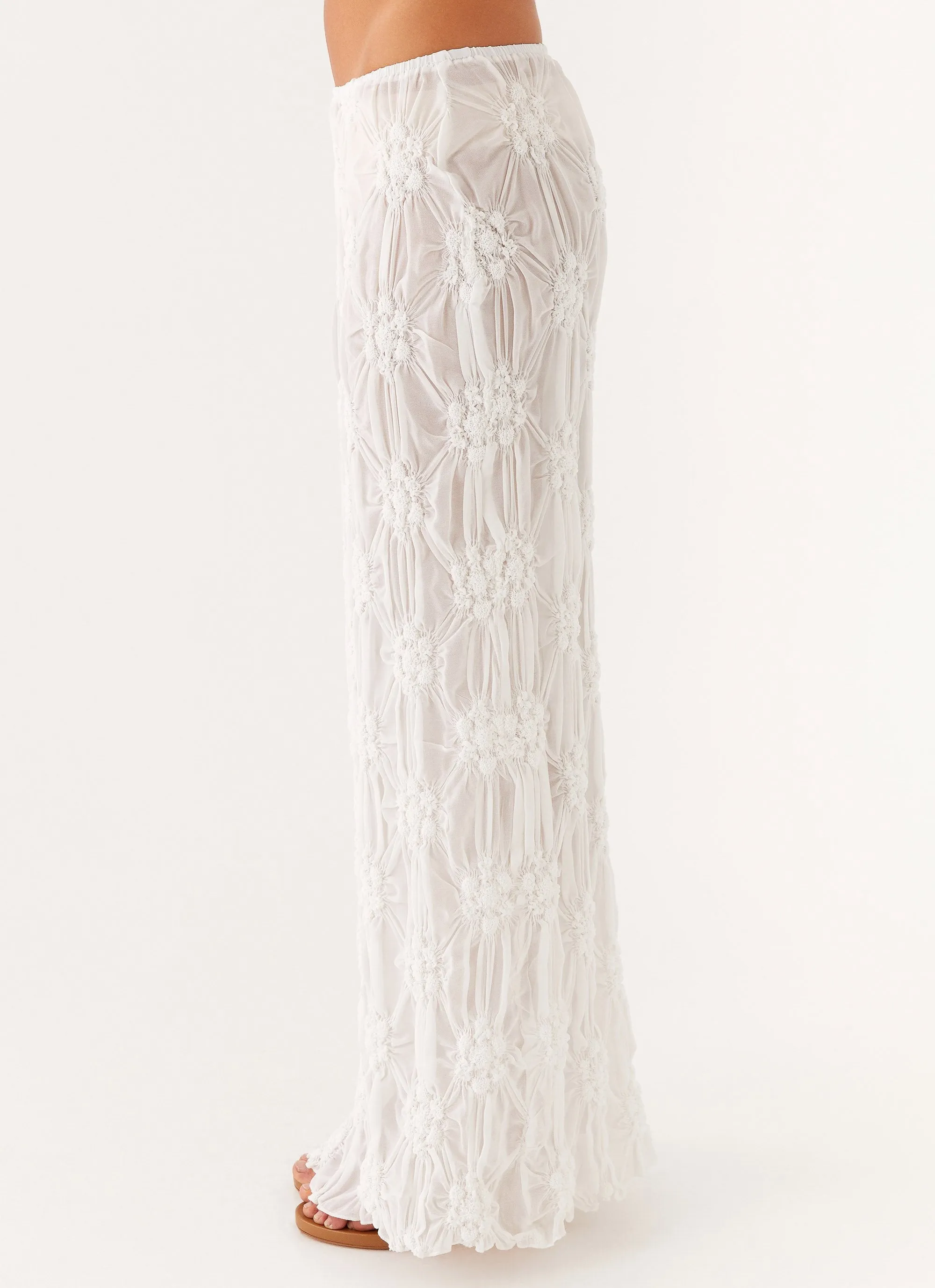 Effortlessly Low Rise Maxi Skirt - Ivory sold by Peppermayo product image thumbnail 4