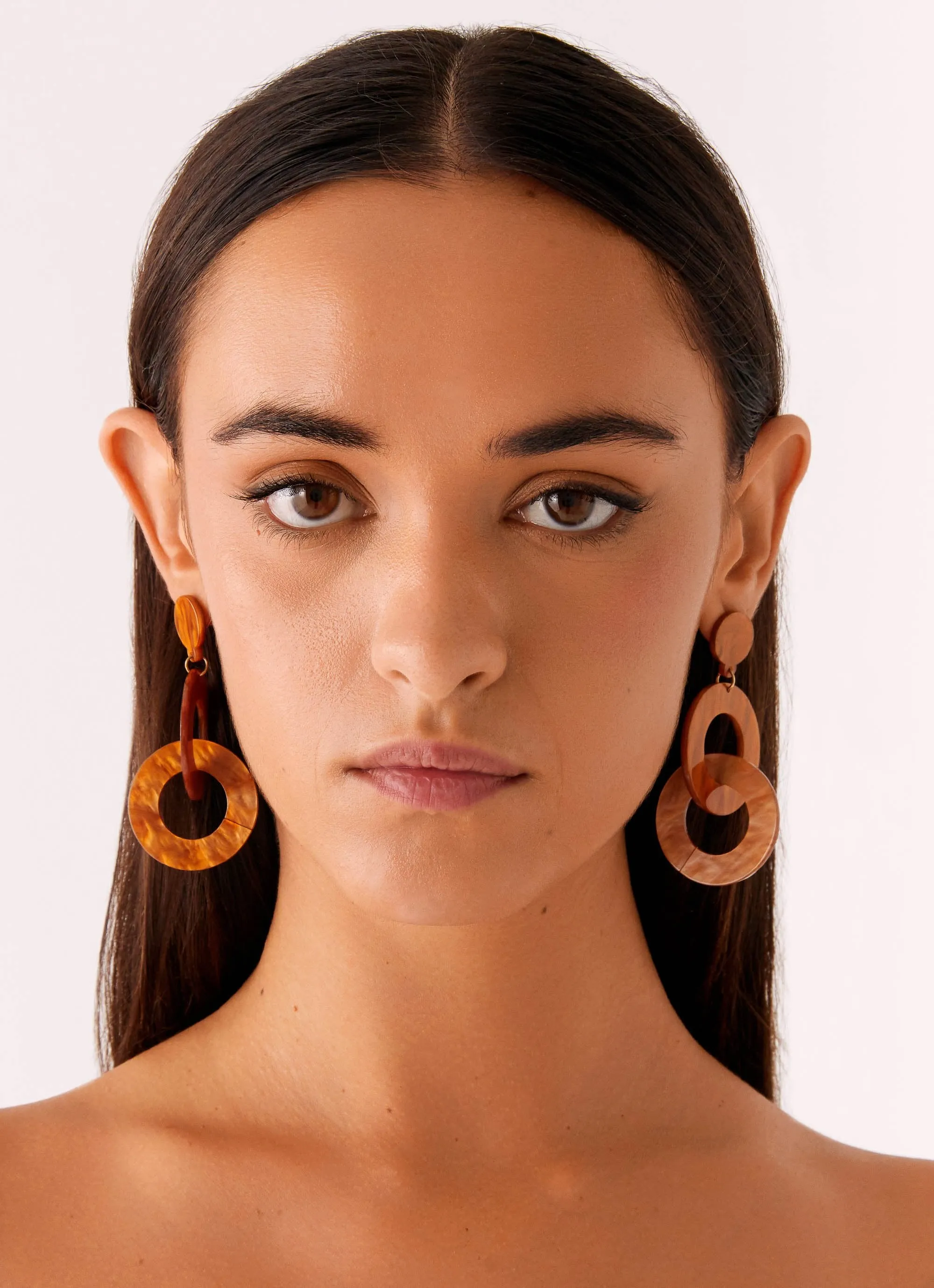 Bijou Earrings - Brown sold by Peppermayo