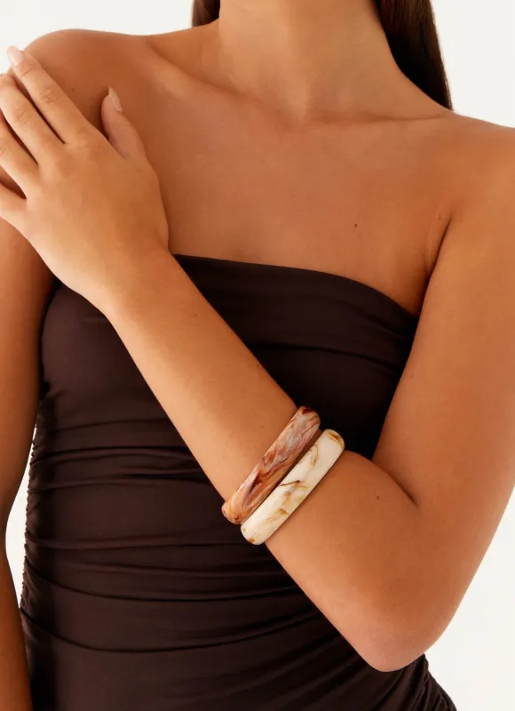 Fawn Bangles - Brown sold by Peppermayo