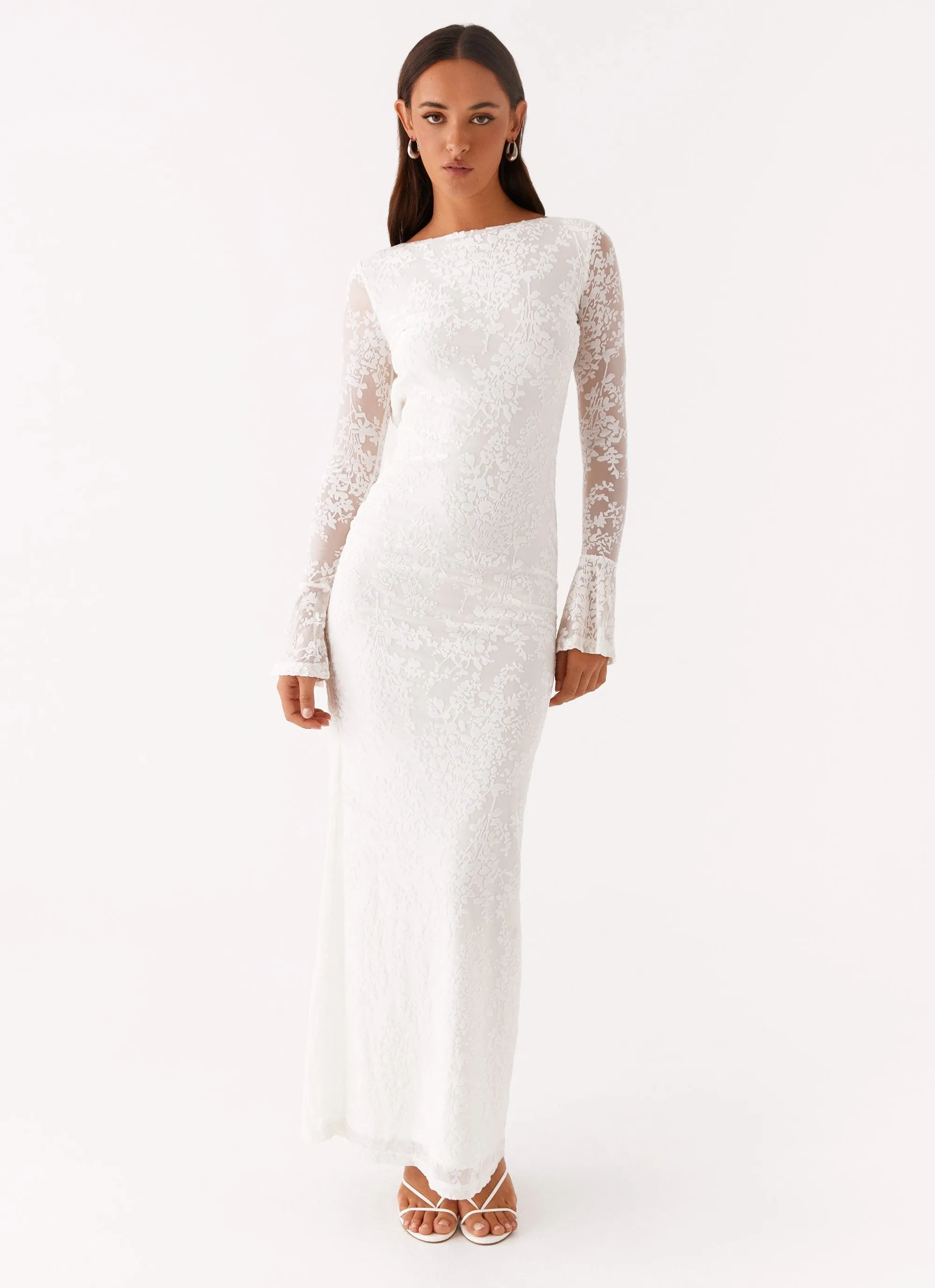 Thriving Maxi Dress - White sold by Peppermayo