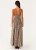 Carmel Maxi Dress - Brown Gingham sold by Peppermayo