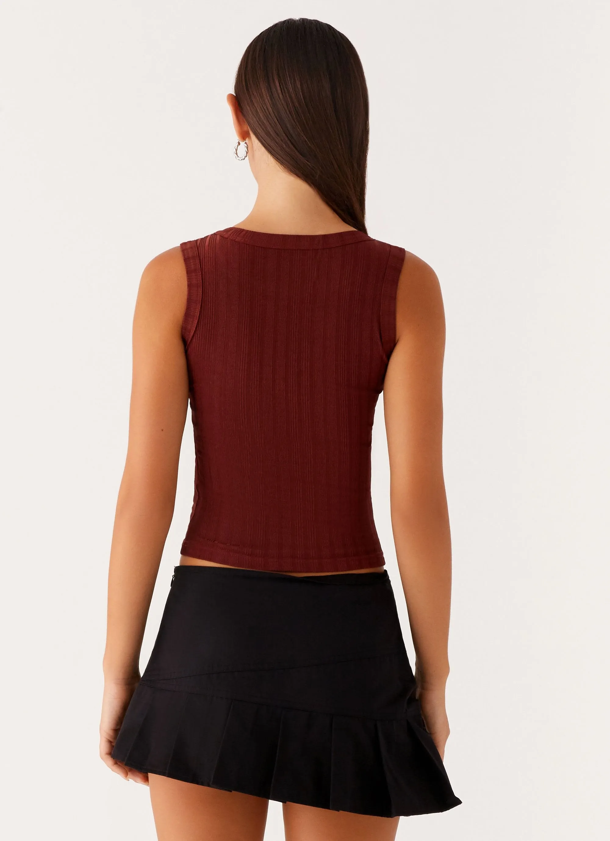 Malene Ribbed Top - Brown sold by Peppermayo product image thumbnail 4