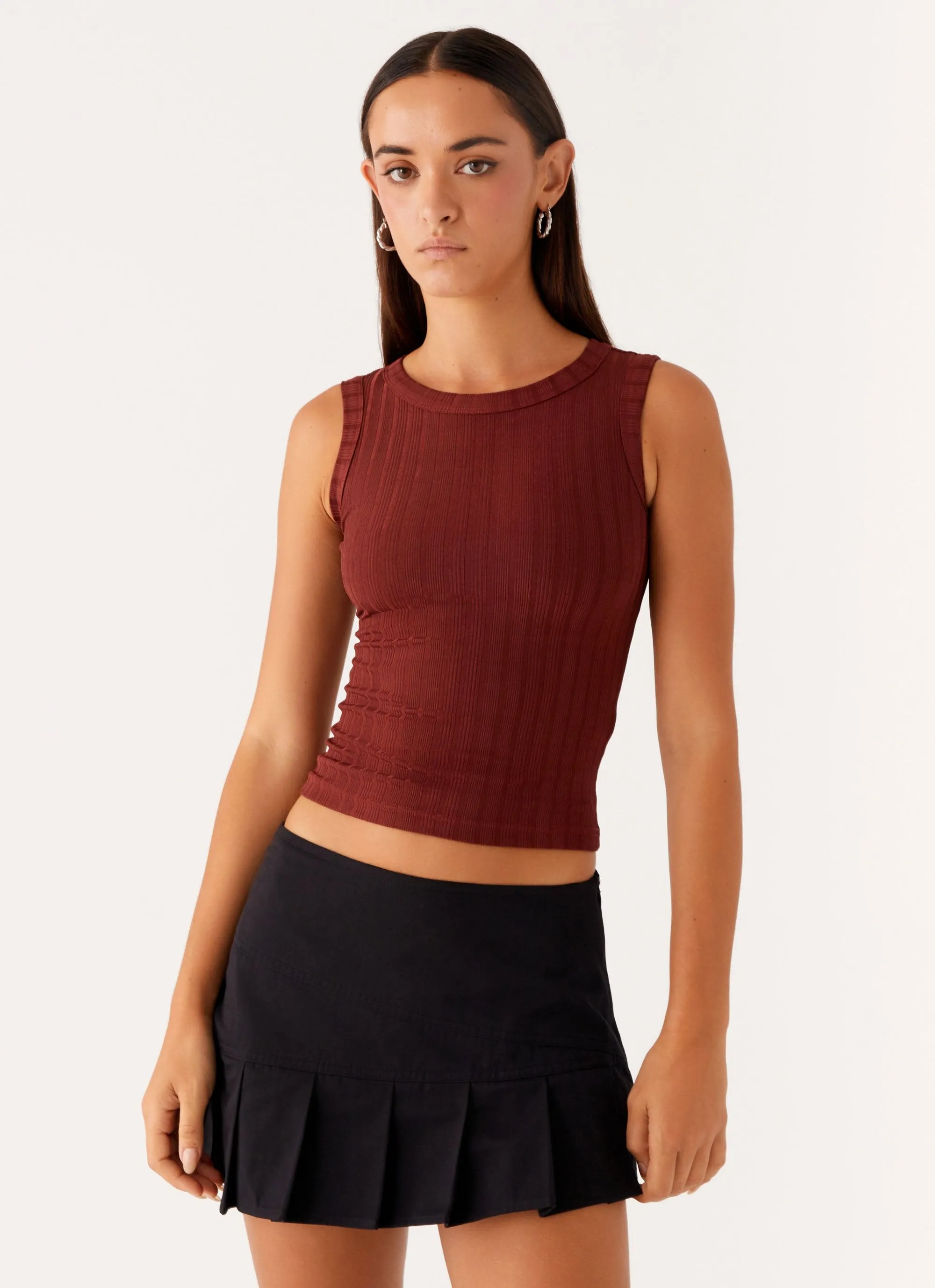 Malene Ribbed Top - Brown sold by Peppermayo product image thumbnail 5