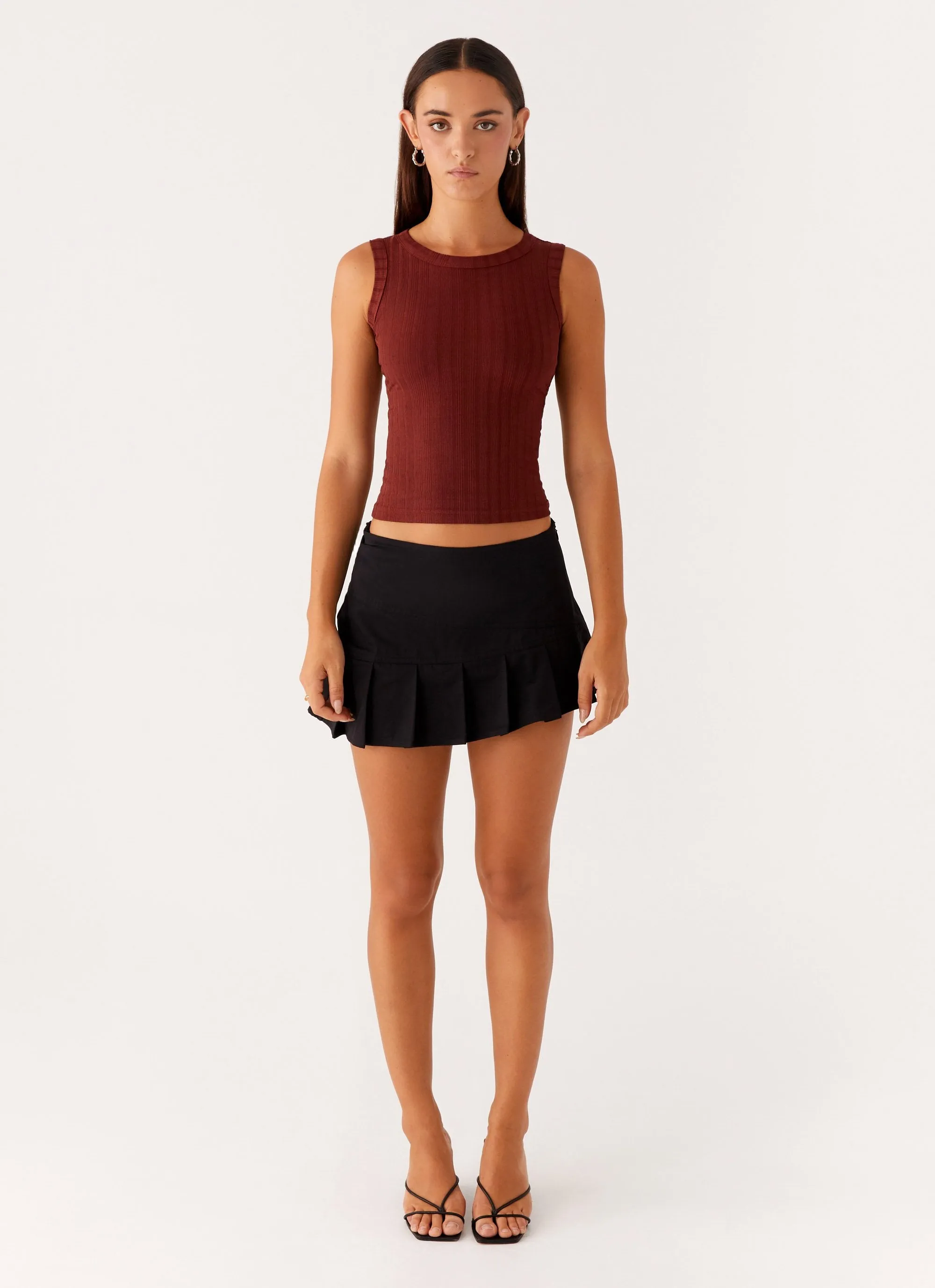 Malene Ribbed Top - Brown sold by Peppermayo product image thumbnail 2