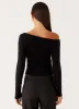Waverly Knit Top - Black sold by Peppermayo