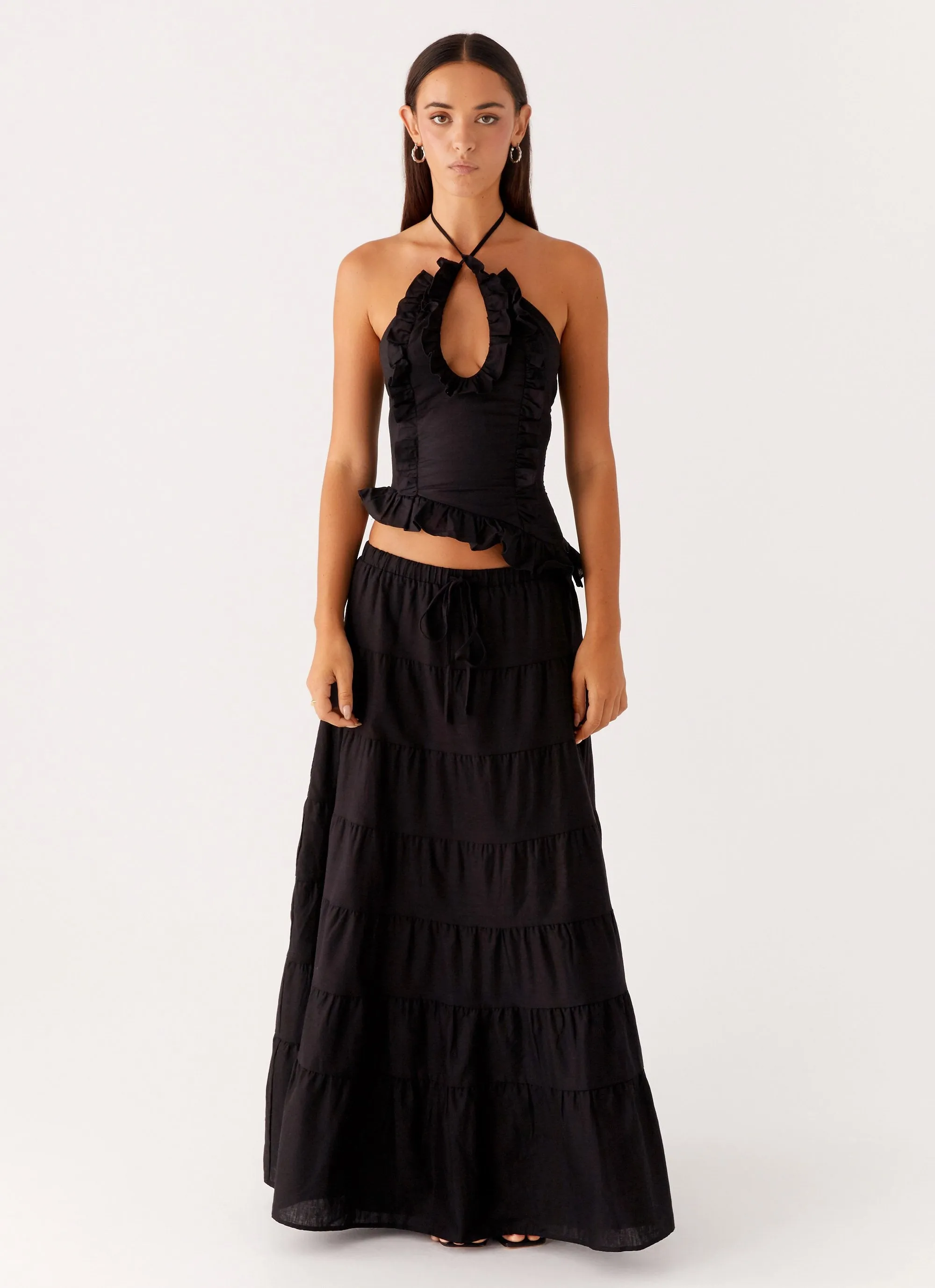 Mariella Linen Top - Black sold by Peppermayo product image thumbnail 5