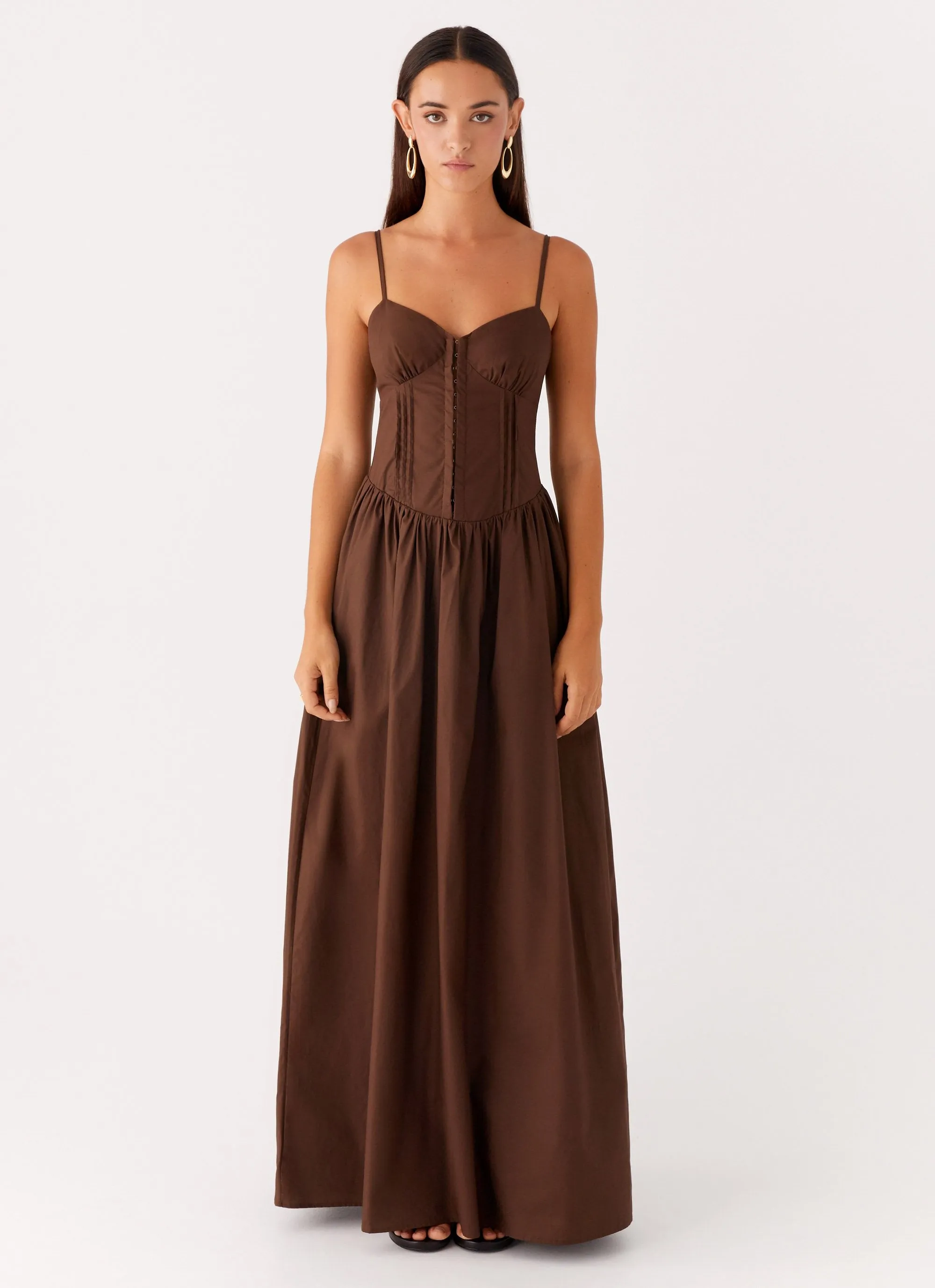 Cerys Maxi Dress - Chocolate sold by Peppermayo product image thumbnail 2