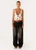 Pera Baggy Denim Jeans - Brown Wash sold by Peppermayo