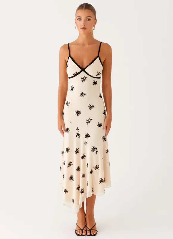 Amelia Midi Dress - Nude sold by Peppermayo