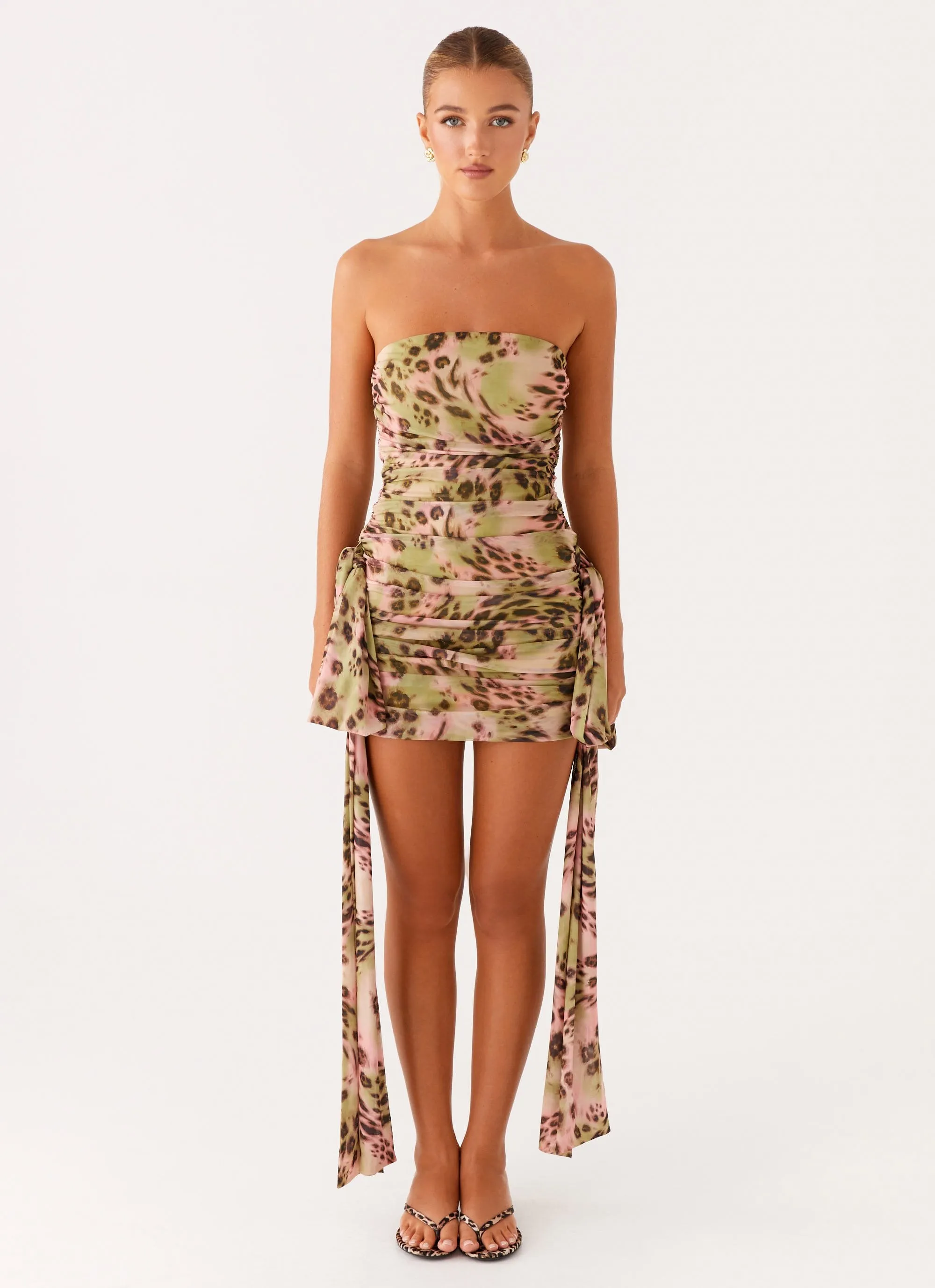 Georgie Mini Dress - Swirl Leo sold by Peppermayo product image thumbnail 3