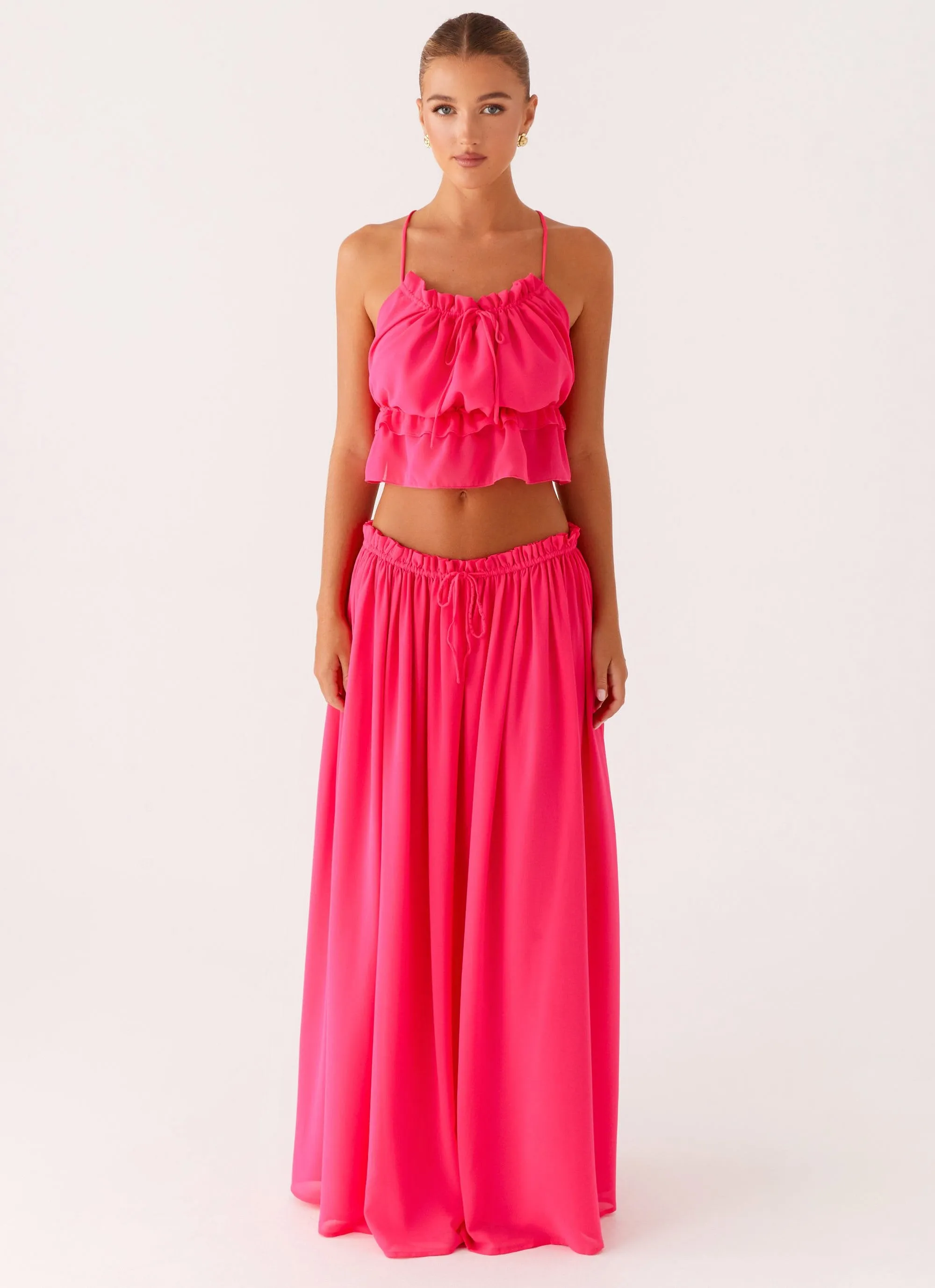 Zaya Maxi Skirt - Fuchsia sold by Peppermayo product image thumbnail 3