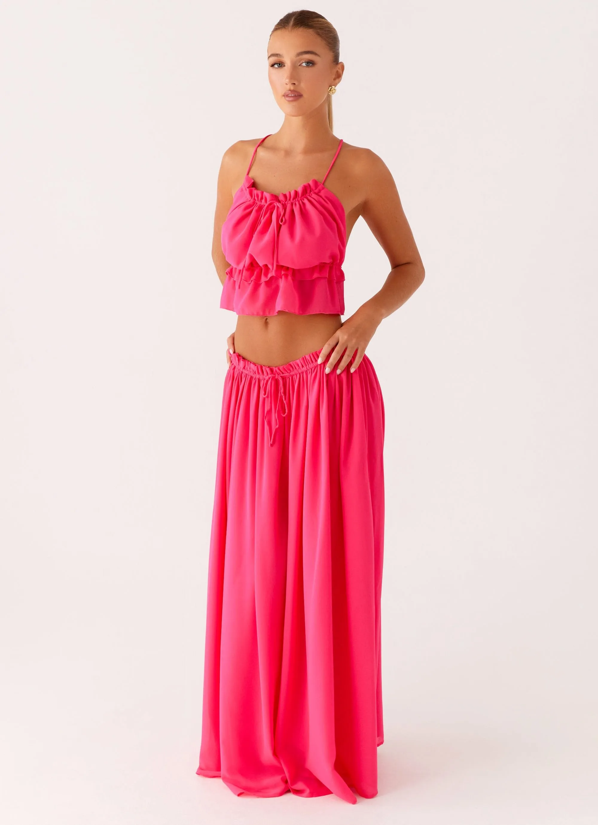 Zaya Maxi Skirt - Fuchsia sold by Peppermayo product image thumbnail 2