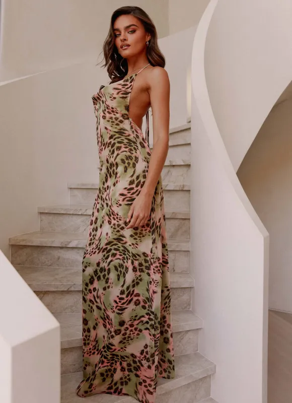 Austeja Maxi Dress - Swirl Leo sold by Peppermayo
