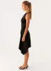 Avie Knot Mini Dress - Black sold by Peppermayo