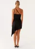 Avie Knot Mini Dress - Black sold by Peppermayo