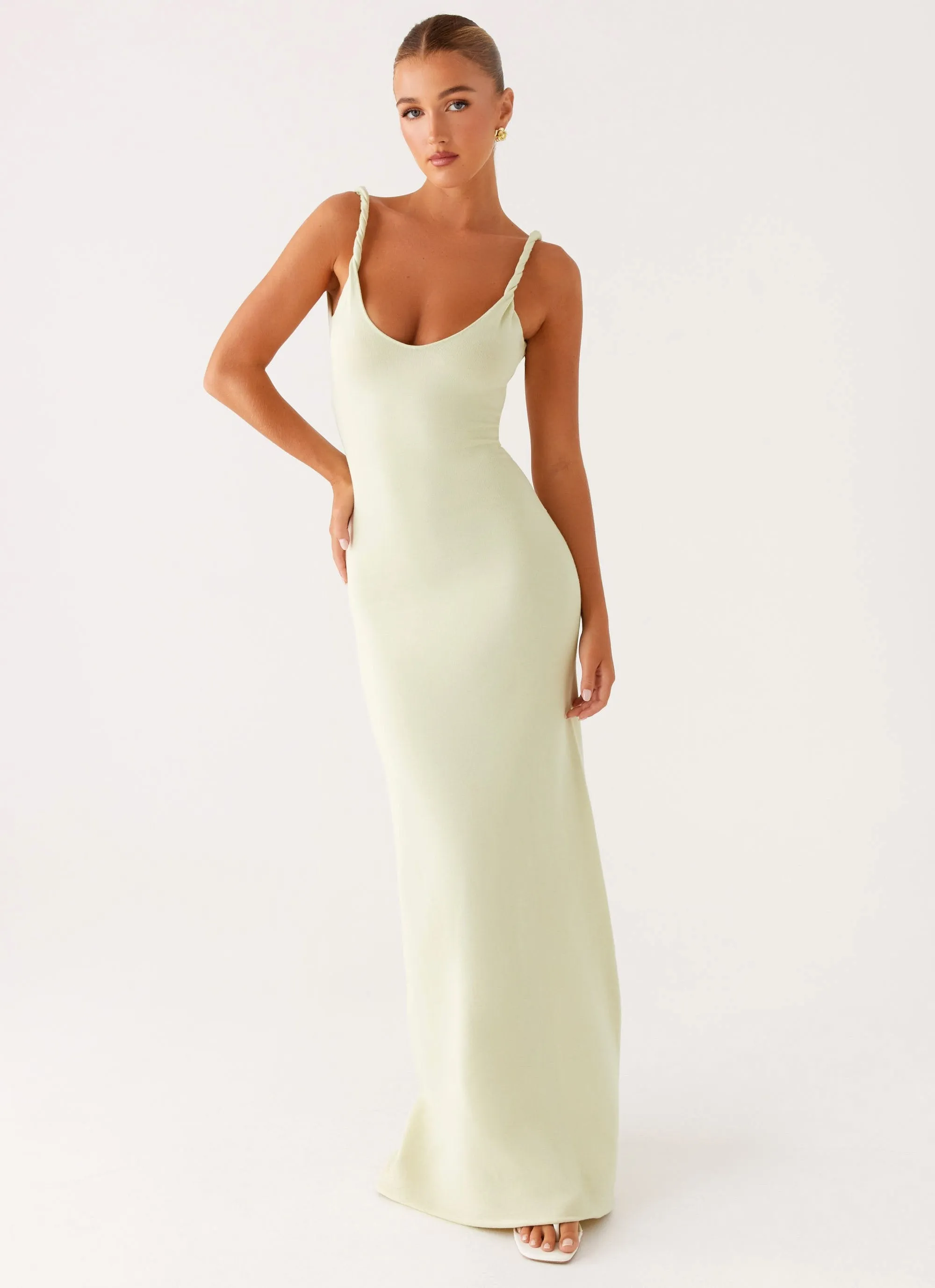 Anastasia Maxi Dress - Sage sold by Peppermayo