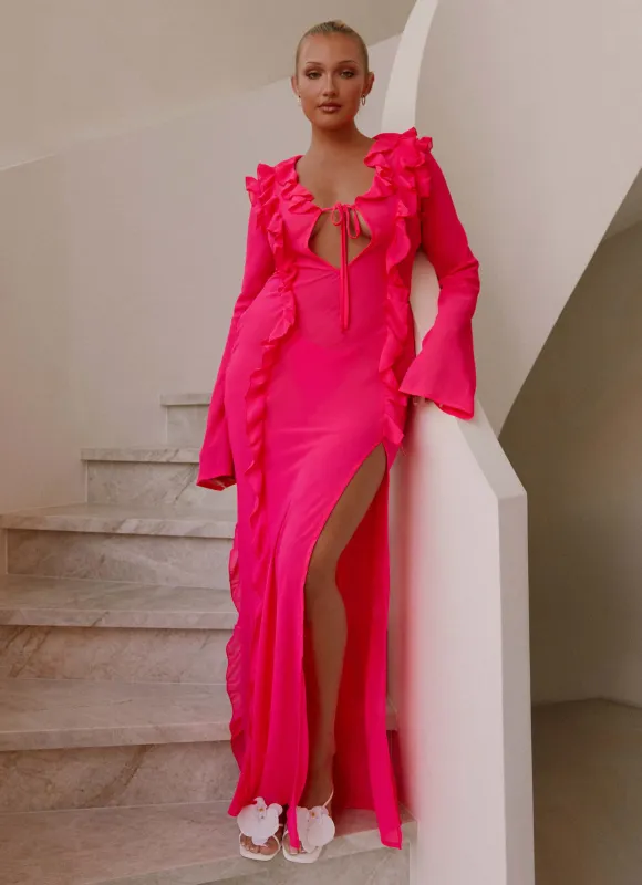 Charlize Maxi Dress - Pink sold by Peppermayo