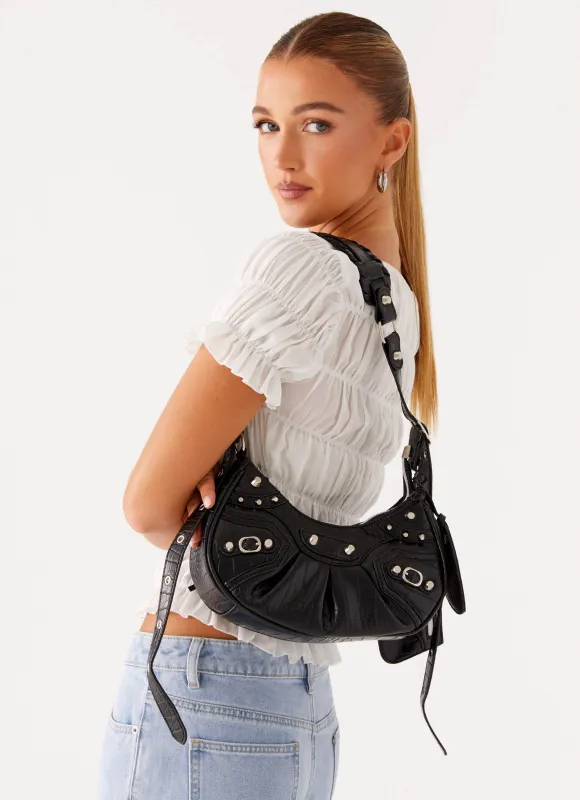 Amalie Shoulder Bag - Black sold by Peppermayo