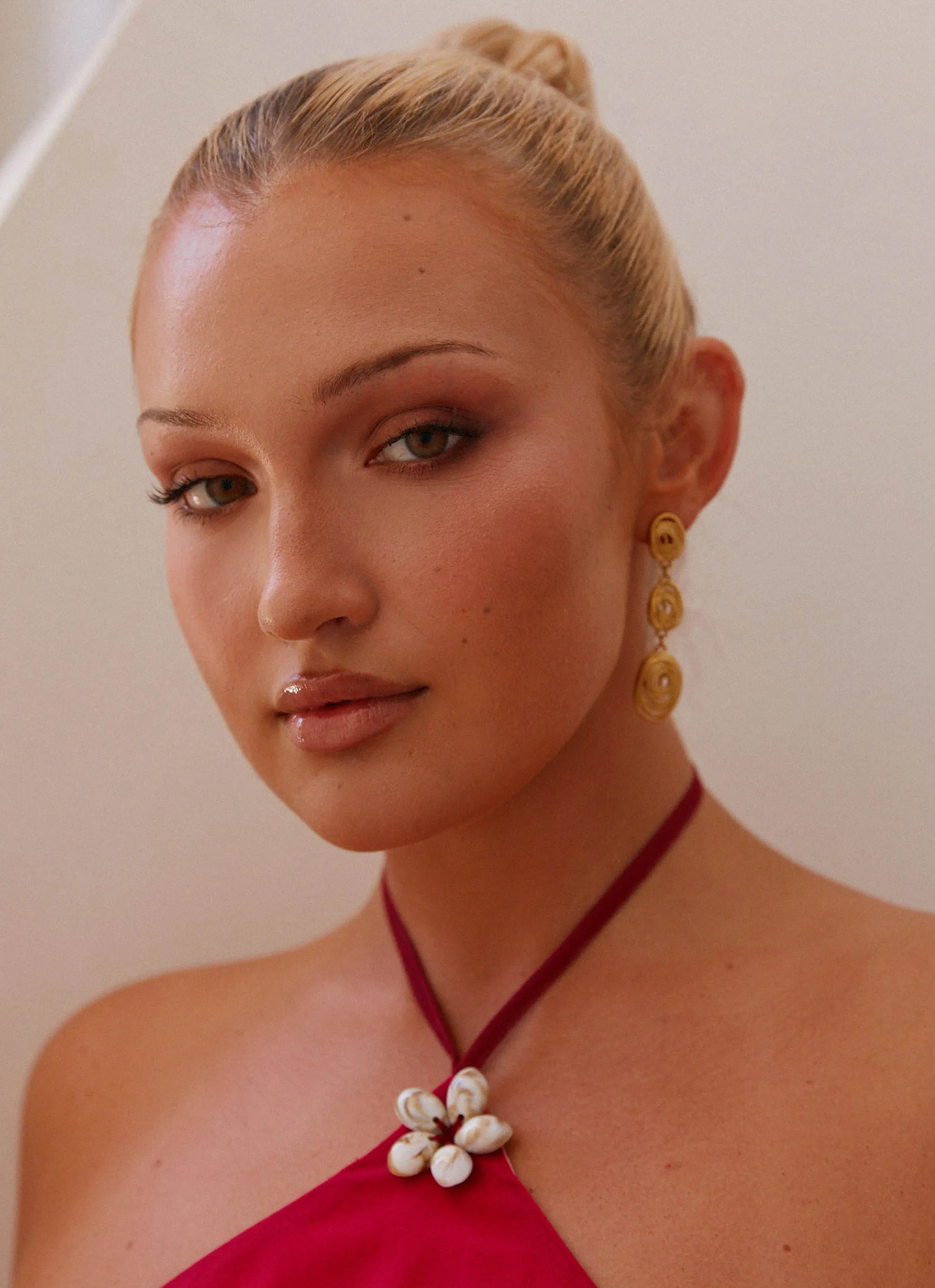 Luissa Earrings - Gold sold by Peppermayo