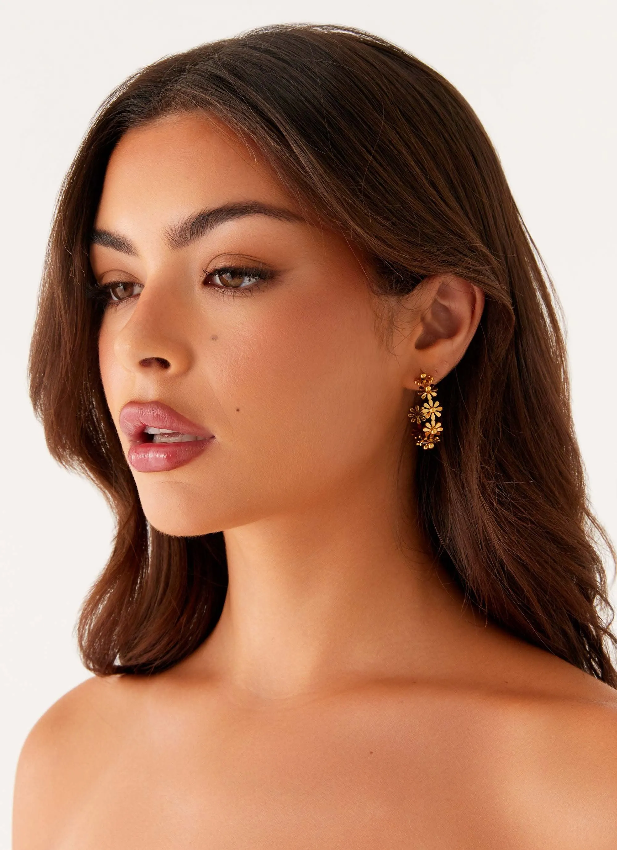 Merrell Hoop Earrings - Gold sold by Peppermayo product image thumbnail 4