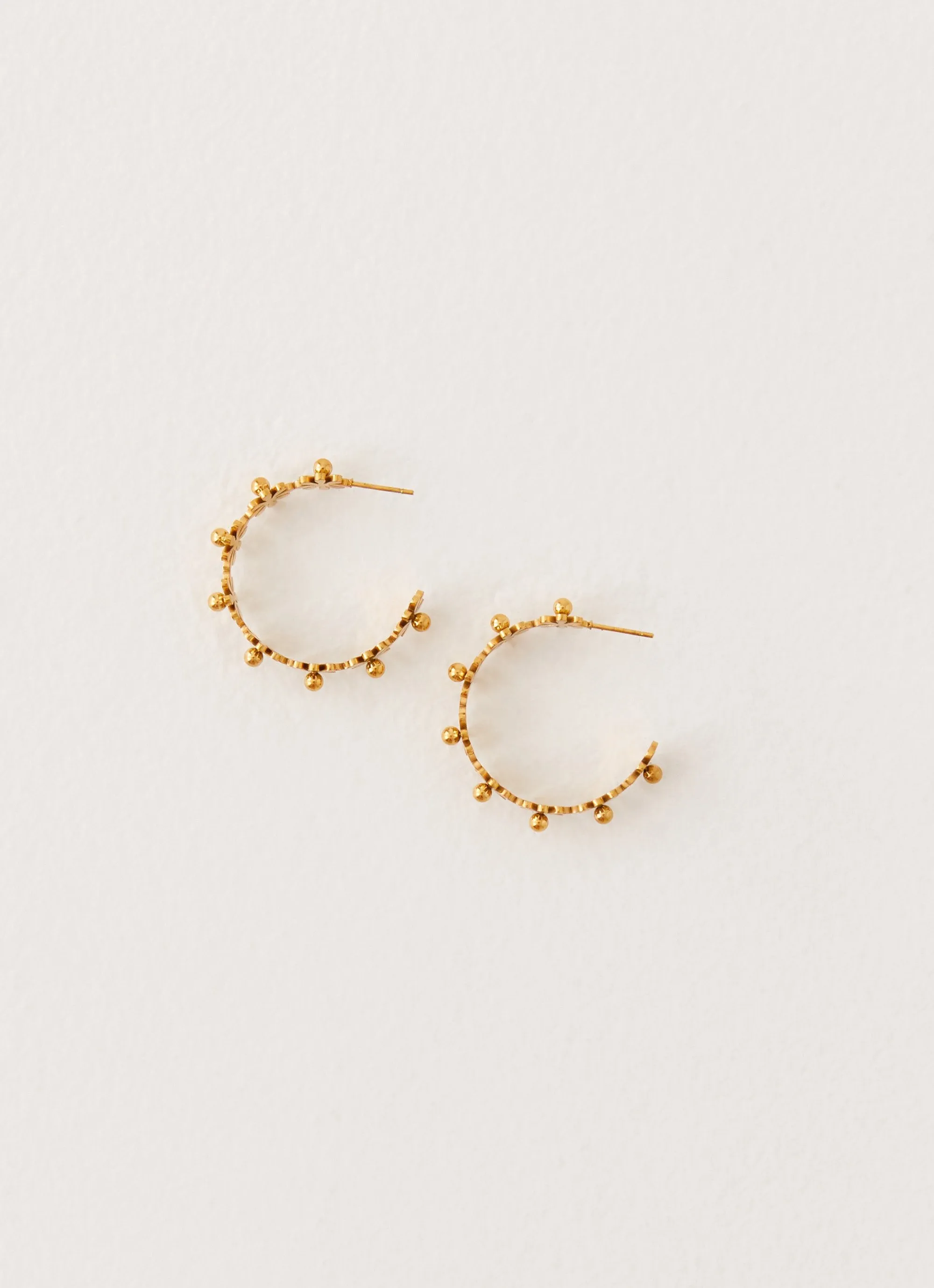 Merrell Hoop Earrings - Gold sold by Peppermayo product image thumbnail 2