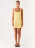 Remi Halter Mini Dress - Yellow sold by Peppermayo