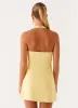 Remi Halter Mini Dress - Yellow sold by Peppermayo