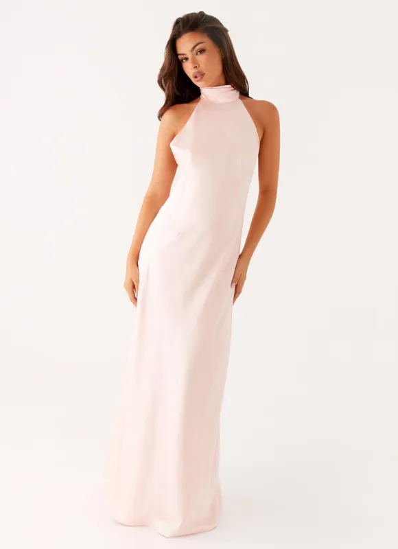 Siani Backless Maxi Dress - Pink sold by Peppermayo
