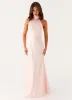 Siani Backless Maxi Dress - Pink sold by Peppermayo