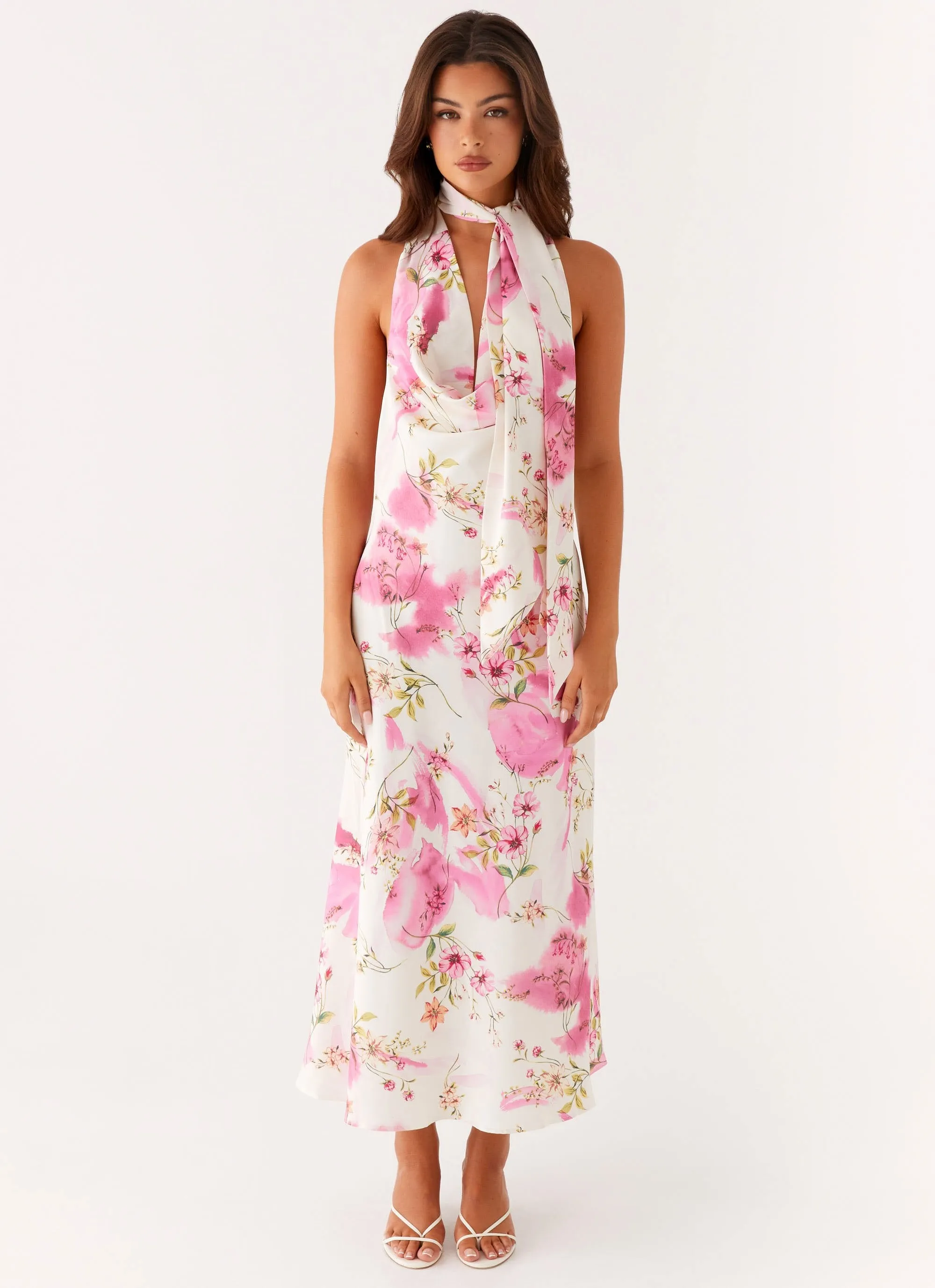 Jensen Midi Dress - Ivory Floral Print sold by Peppermayo product image thumbnail 2