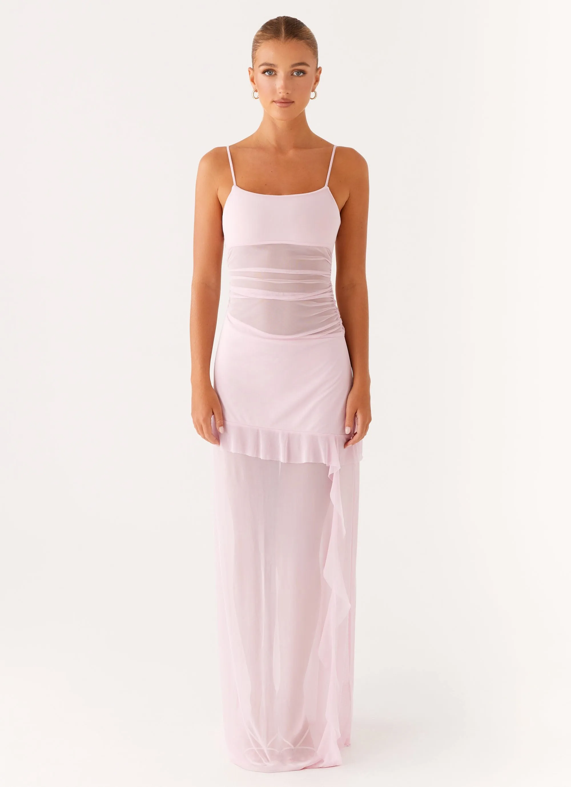 Jenni Ruffle Maxi Dress - Pink sold by Peppermayo product image thumbnail 2