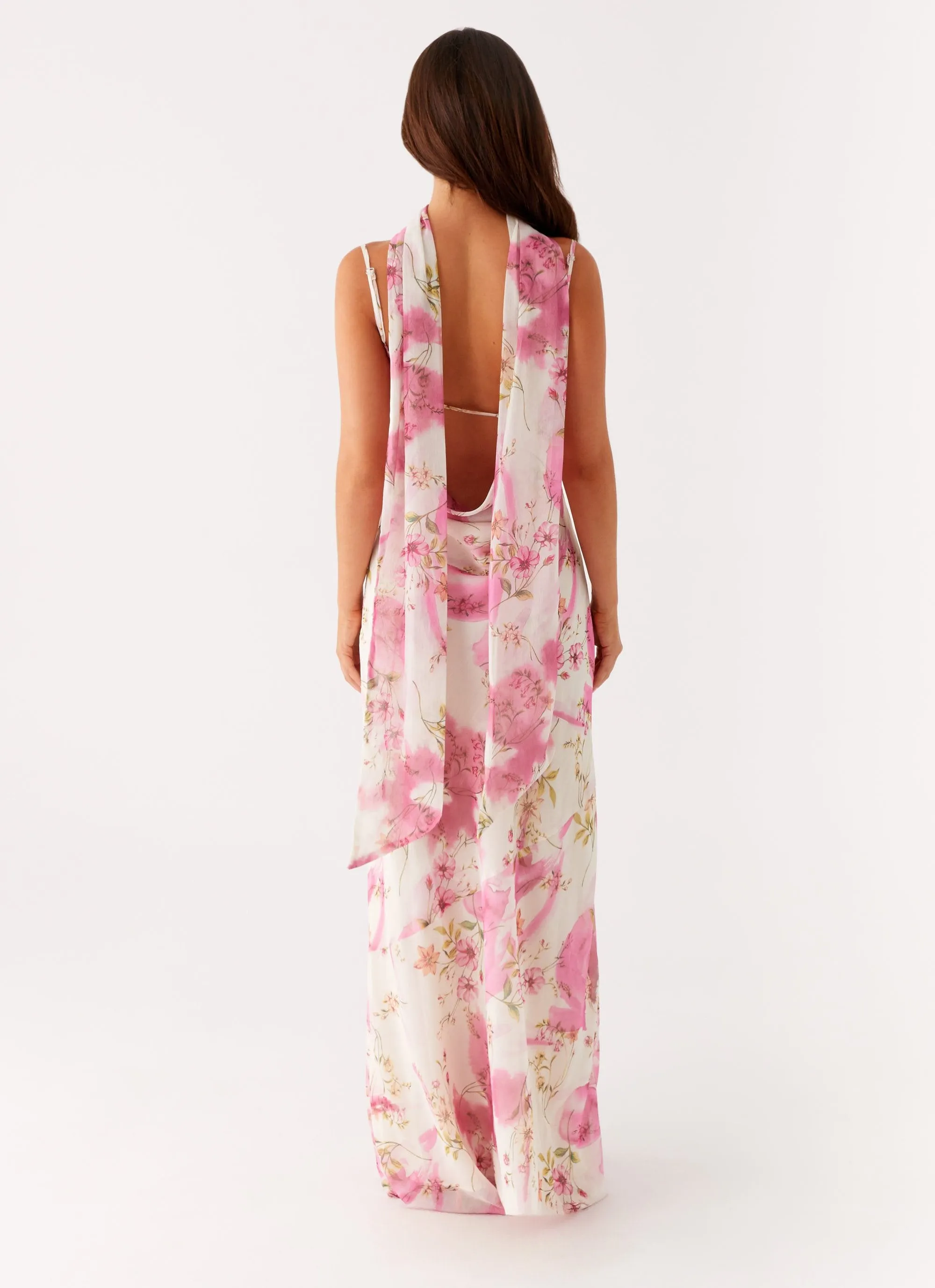 Spencer Maxi Dress - Ivory Floral Print sold by Peppermayo product image thumbnail 4