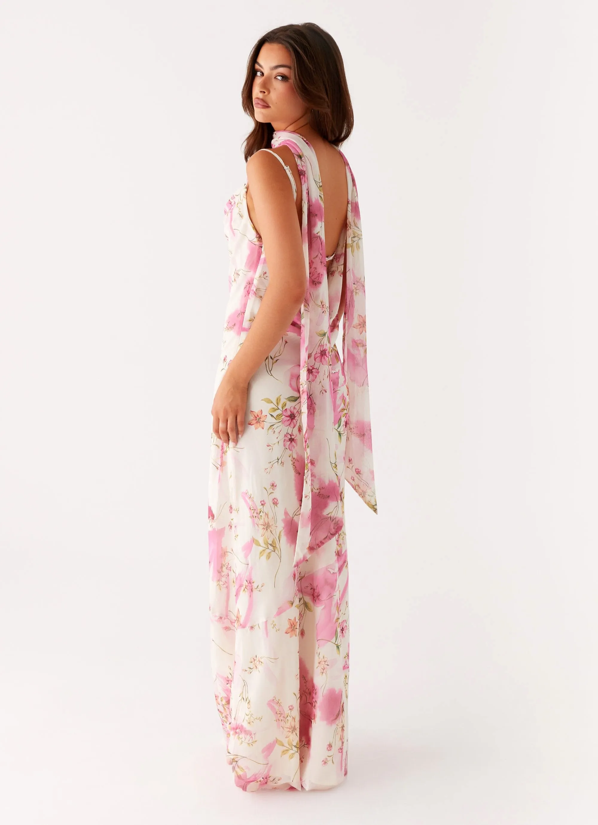 Spencer Maxi Dress - Ivory Floral Print sold by Peppermayo product image thumbnail 5