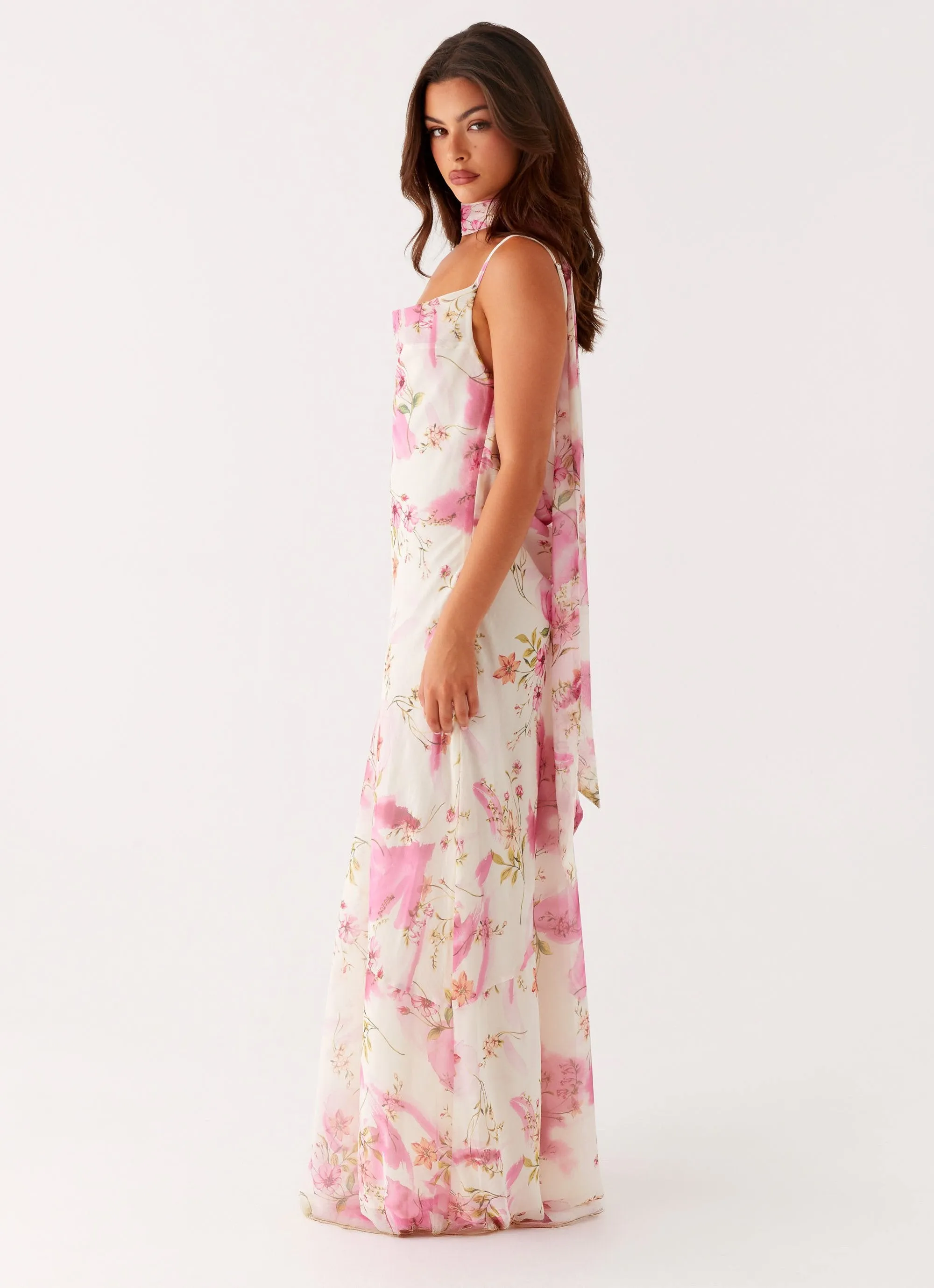 Spencer Maxi Dress - Ivory Floral Print sold by Peppermayo product image thumbnail 3