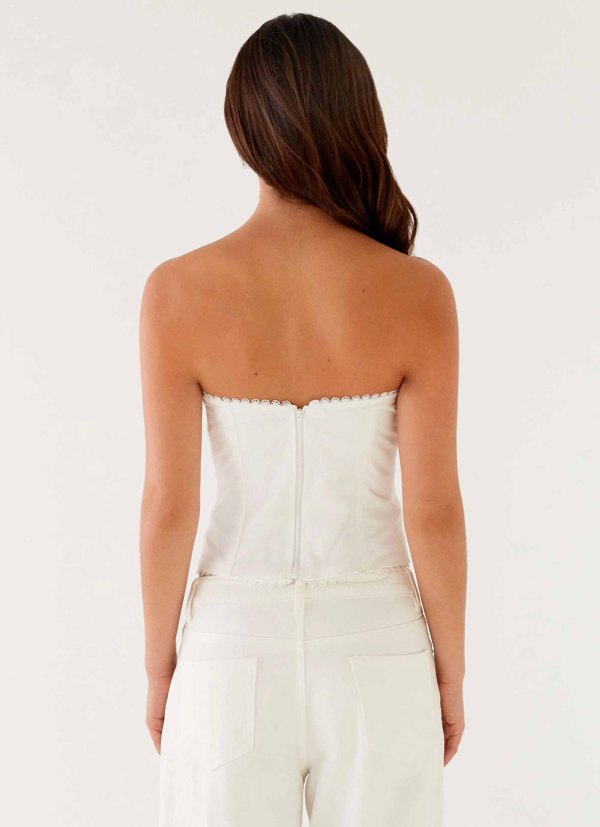 Tory Bustier Top - Ivory sold by Peppermayo product image thumbnail 4