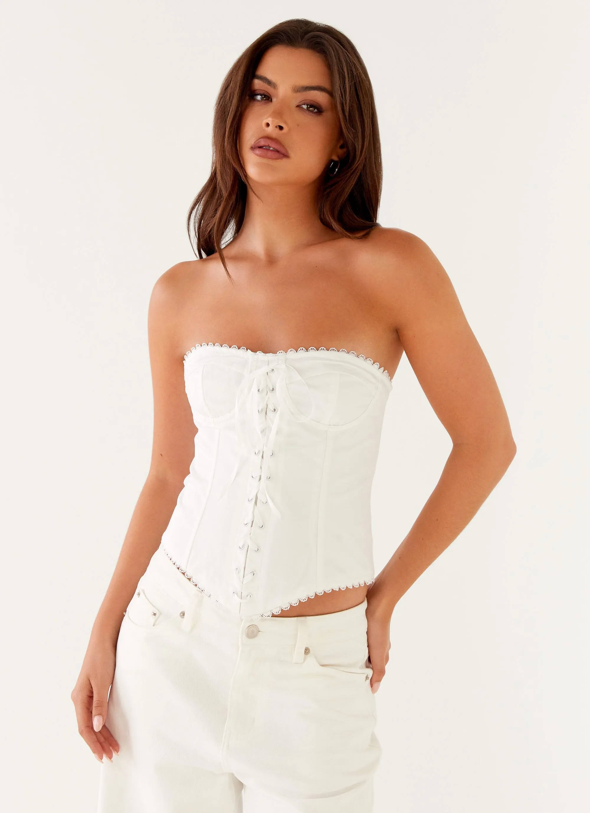 Tory Bustier Top - Ivory sold by Peppermayo product image thumbnail 5