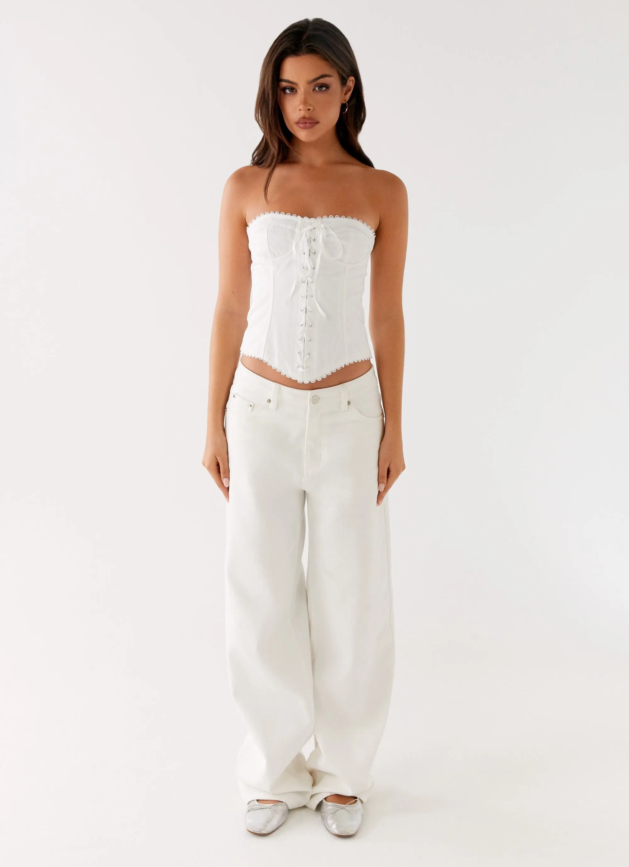 Tory Bustier Top - Ivory sold by Peppermayo product image thumbnail 2