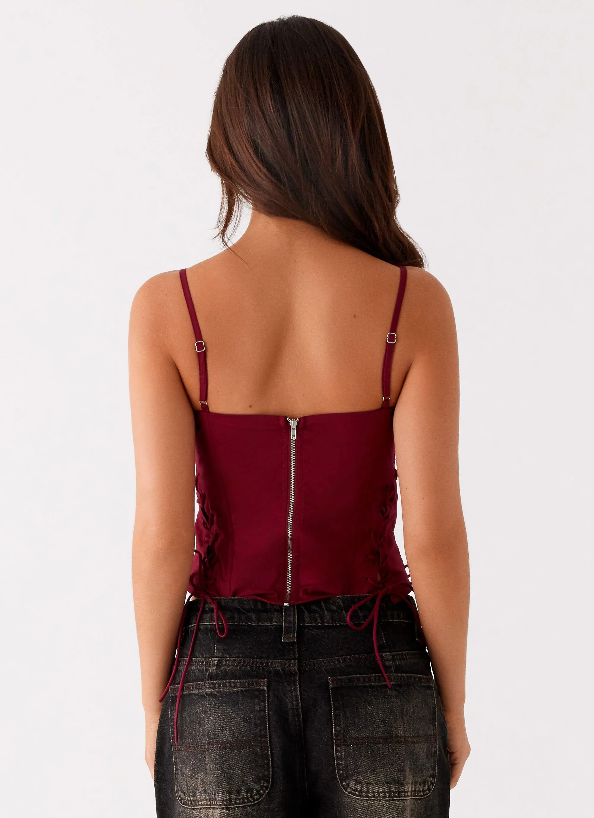 Tallie Corset Top - Red sold by Peppermayo product image thumbnail 4