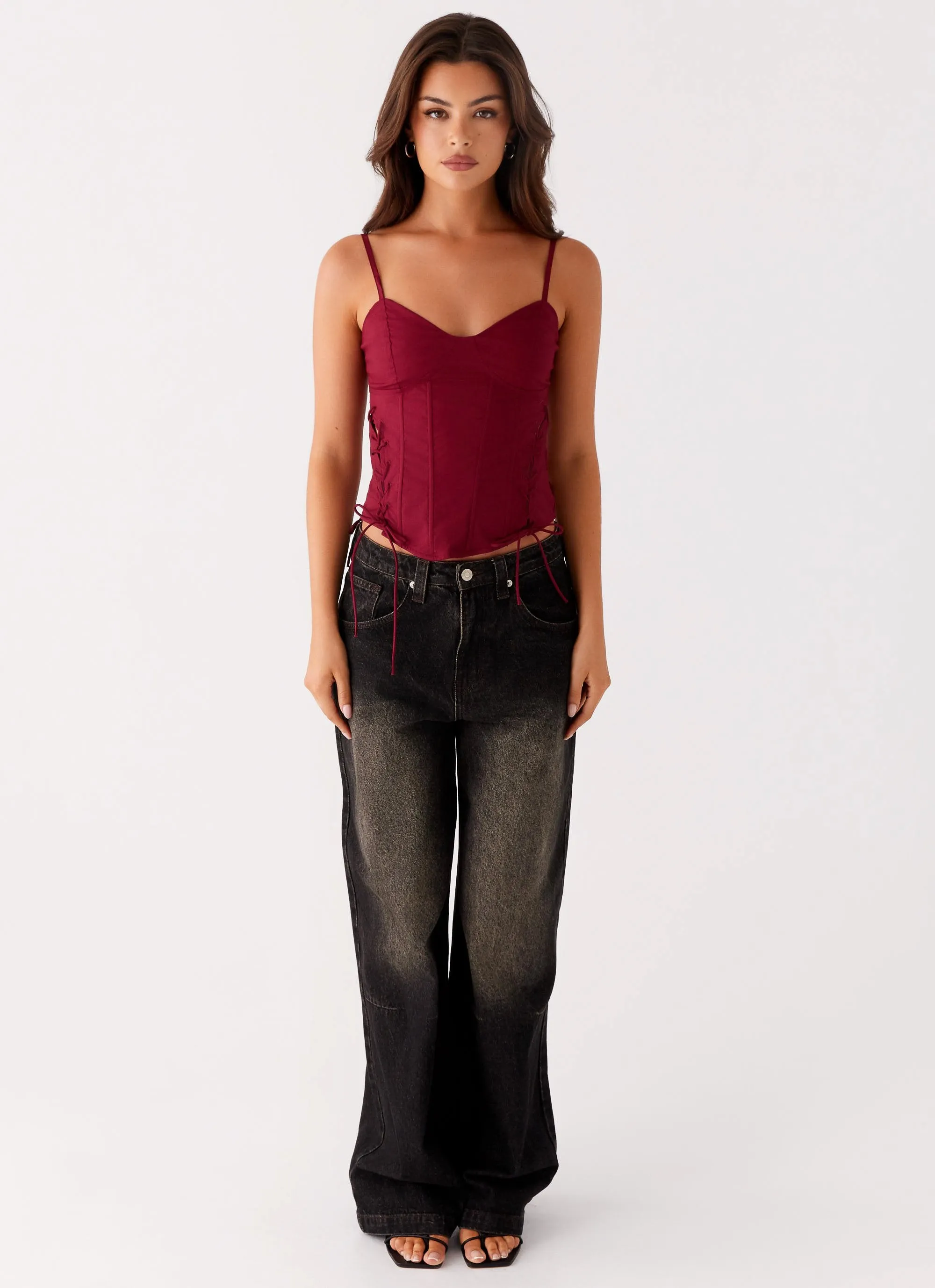 Tallie Corset Top - Red sold by Peppermayo product image thumbnail 2