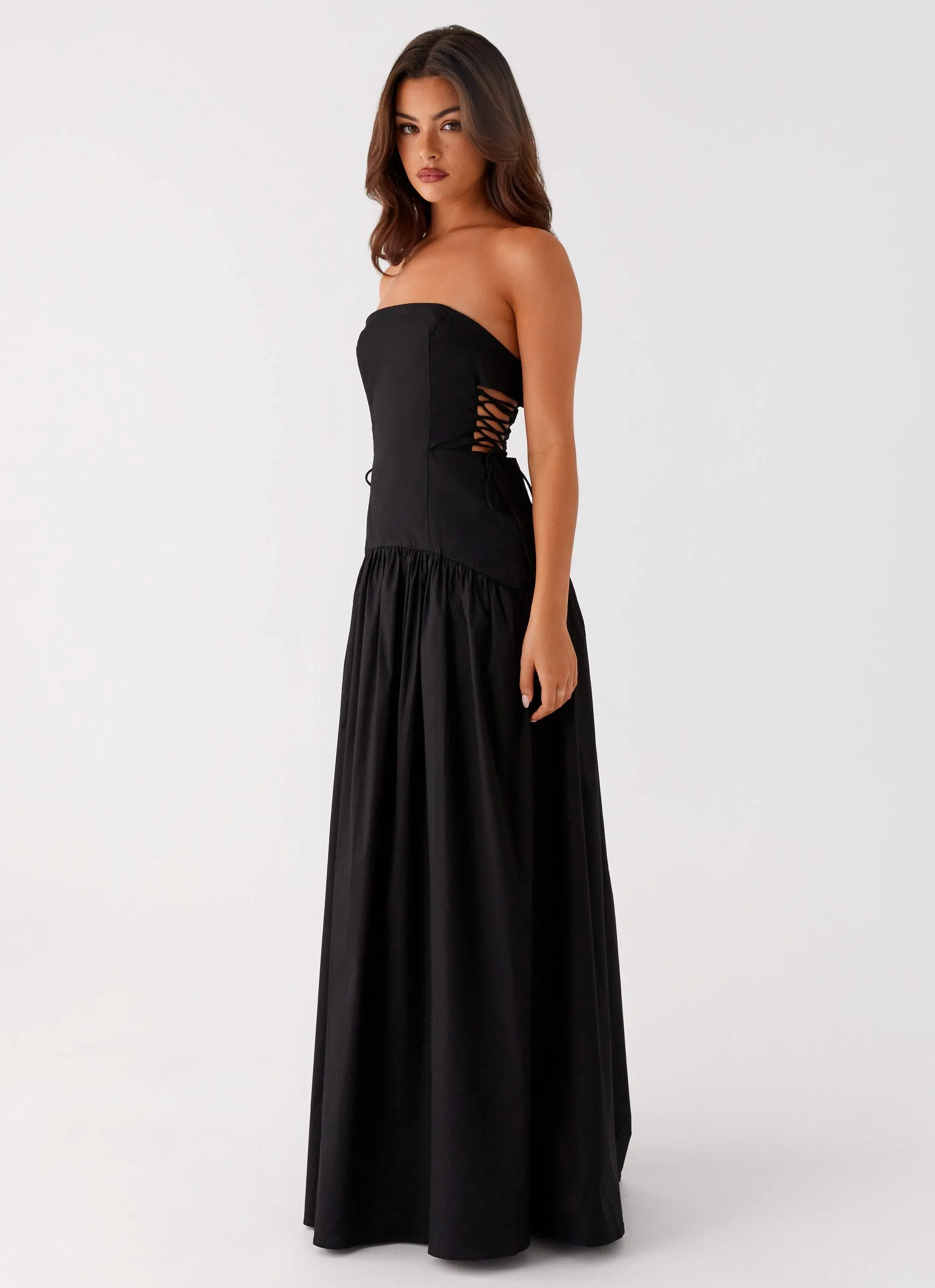 Conagh Maxi Dress - Black sold by Peppermayo