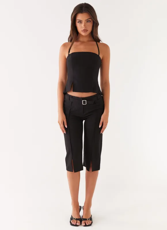 Banks Capri Pants - Black sold by Peppermayo