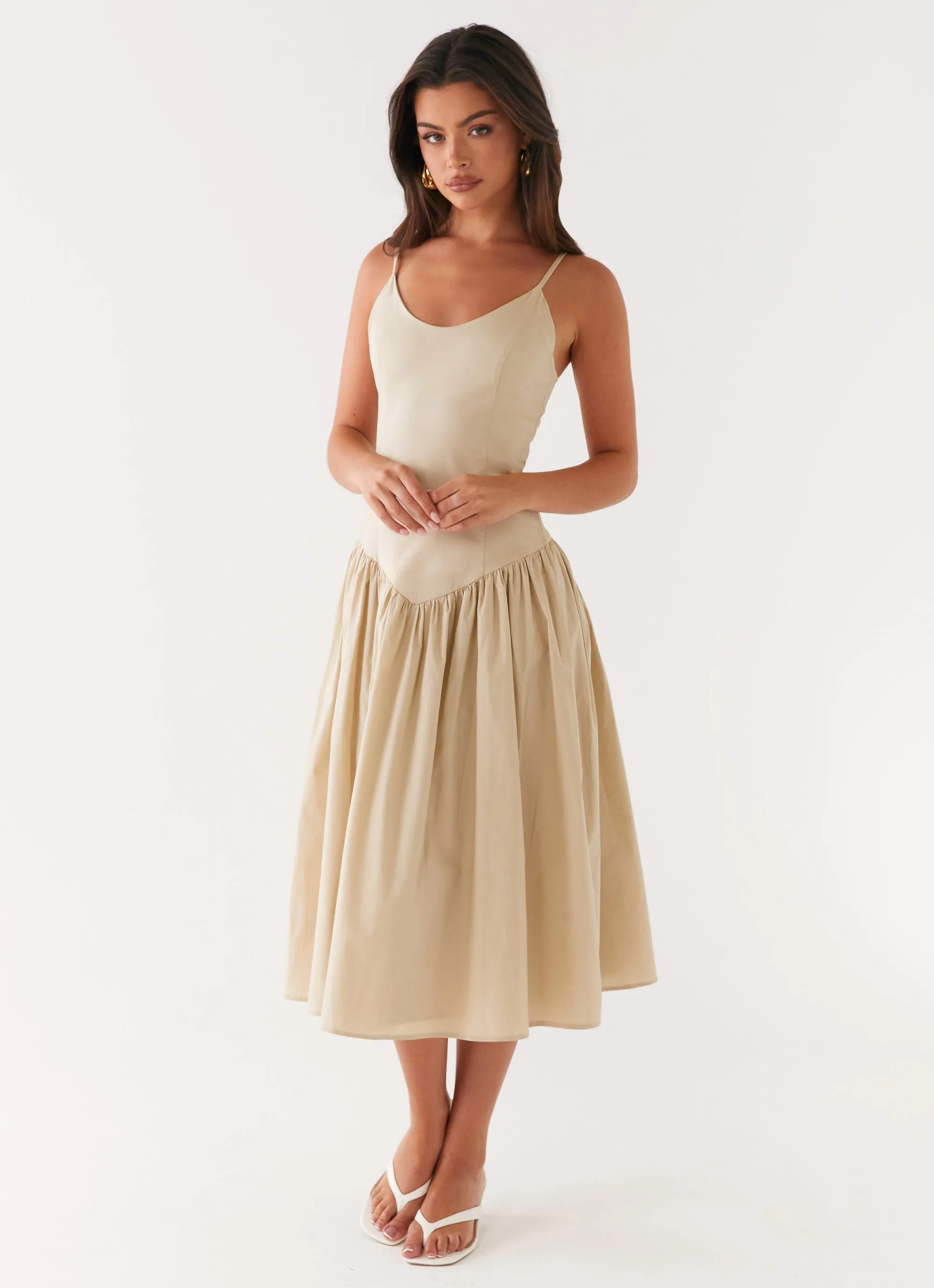 Azalea Midi Dress - Beige sold by Peppermayo product image thumbnail 3