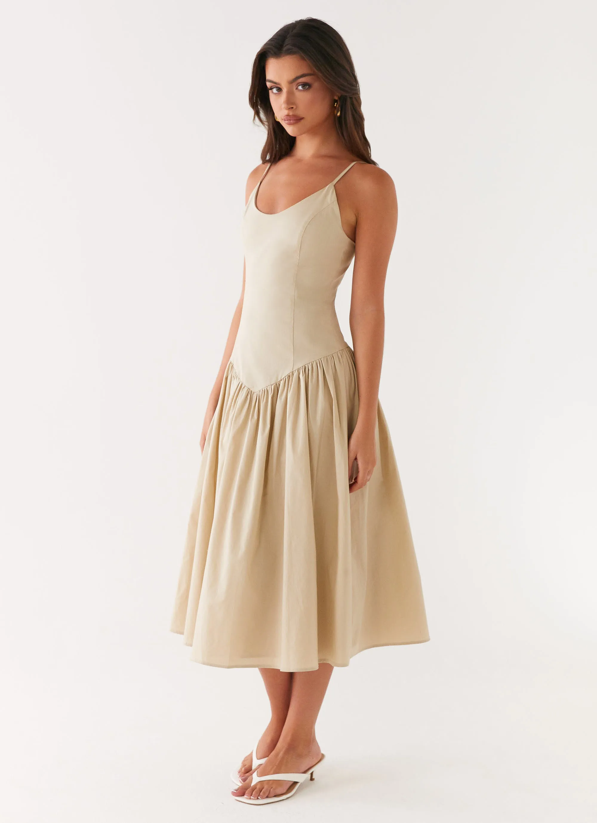 Azalea Midi Dress - Beige sold by Peppermayo product image thumbnail 4